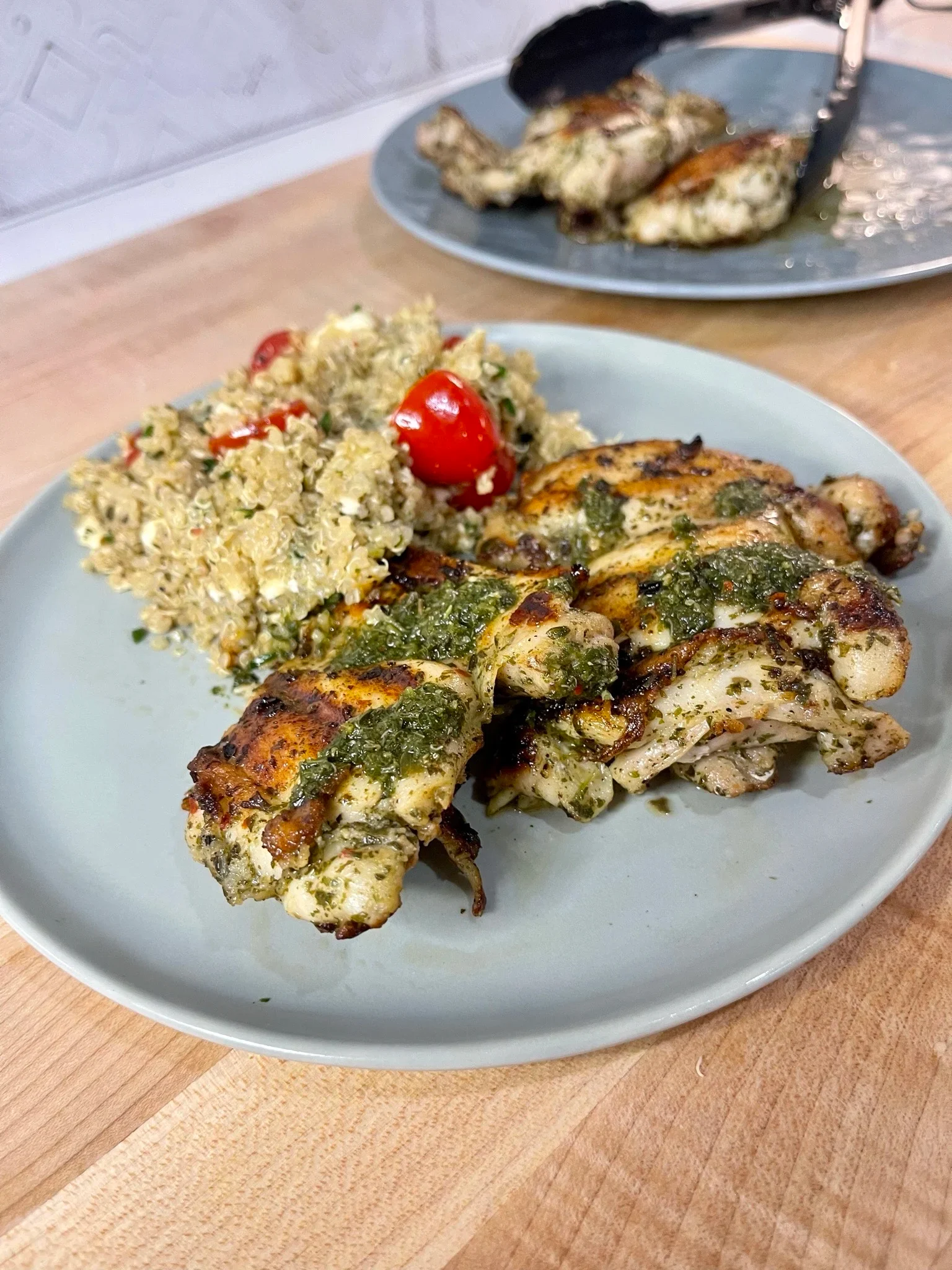 chimichurri-chicken-thighs-w-warm-quinoa-salad