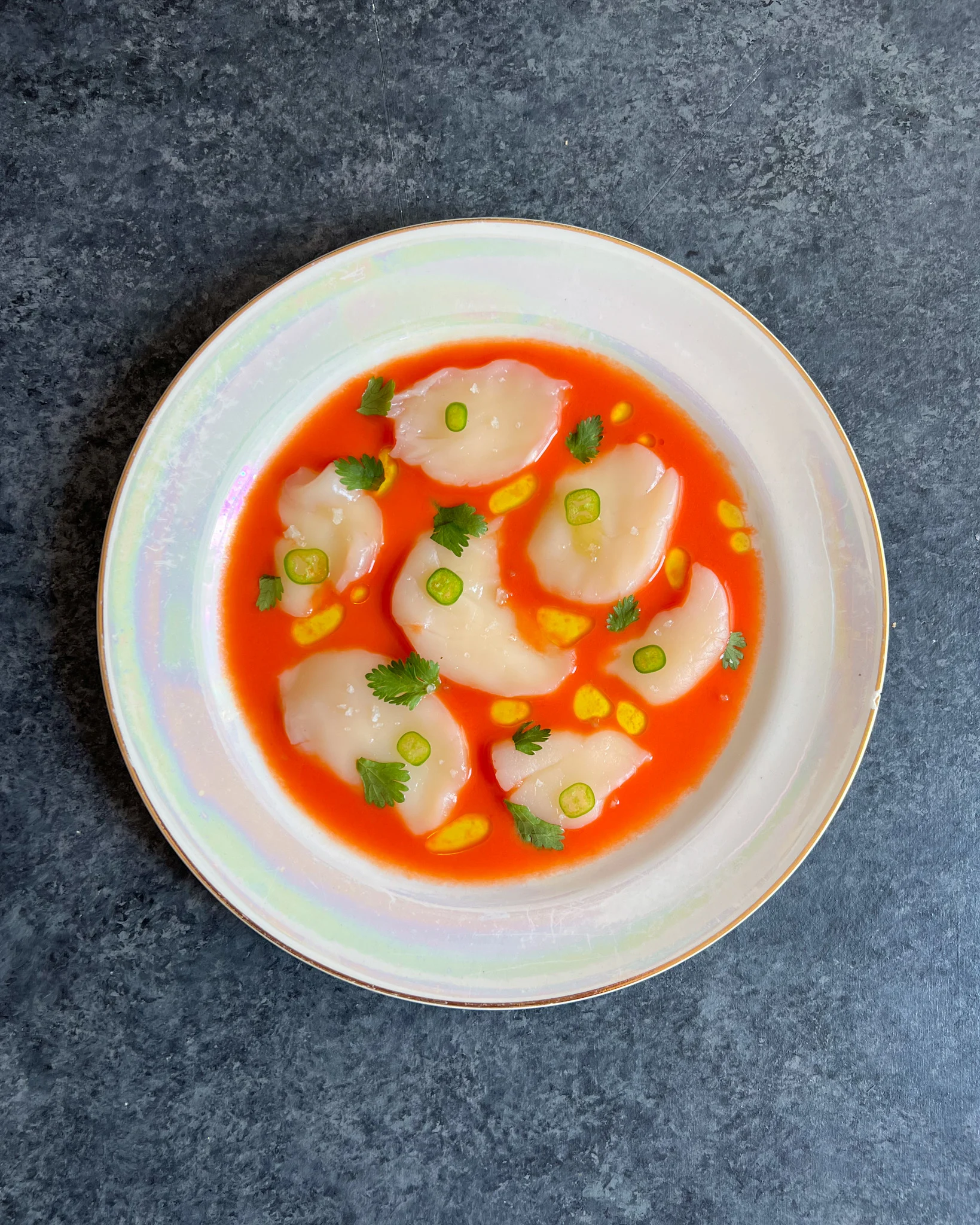 scallop-sashimi-w-watermelon-gazpacho