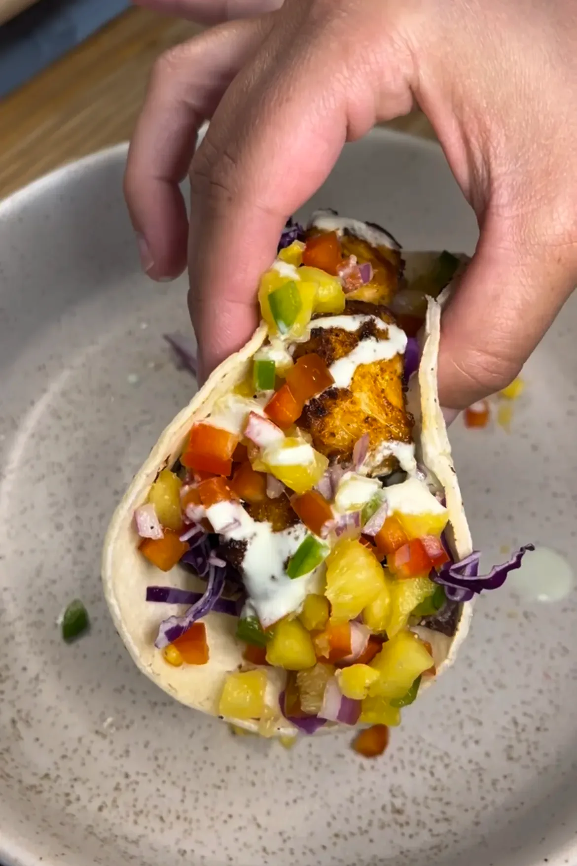 air-fryer-salmon-bite-tacos