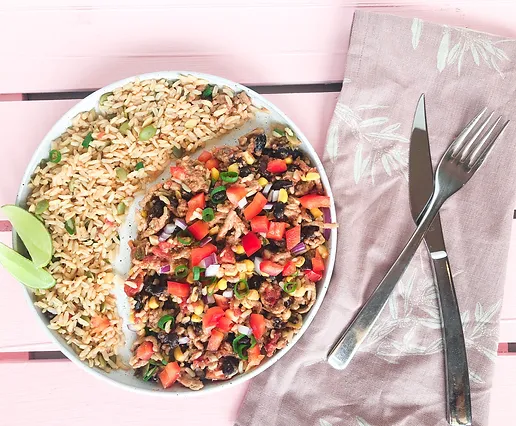 turkey-and-black-bean-burrito-bowl