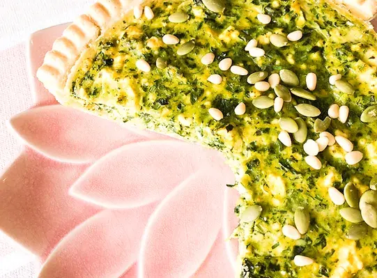 low-fodmap-spinach-pumpkin-and-feta-tart
