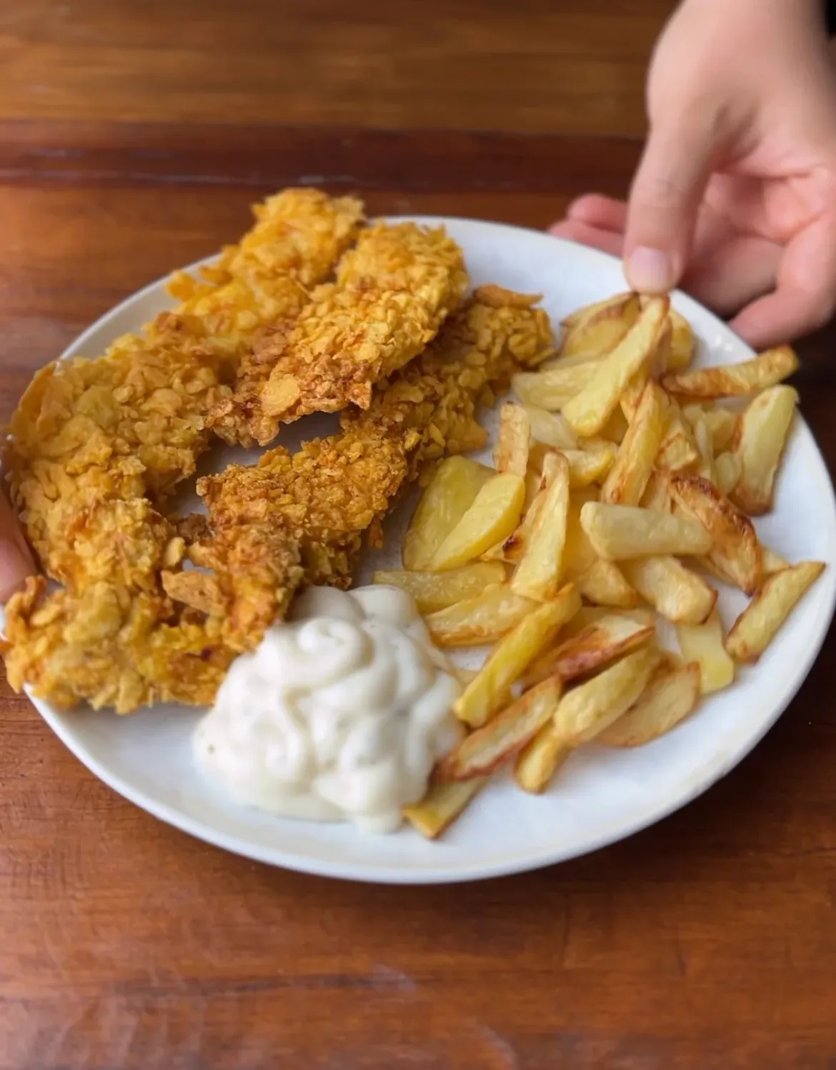 cartofi-si-pui-crispy-in-air-fryer