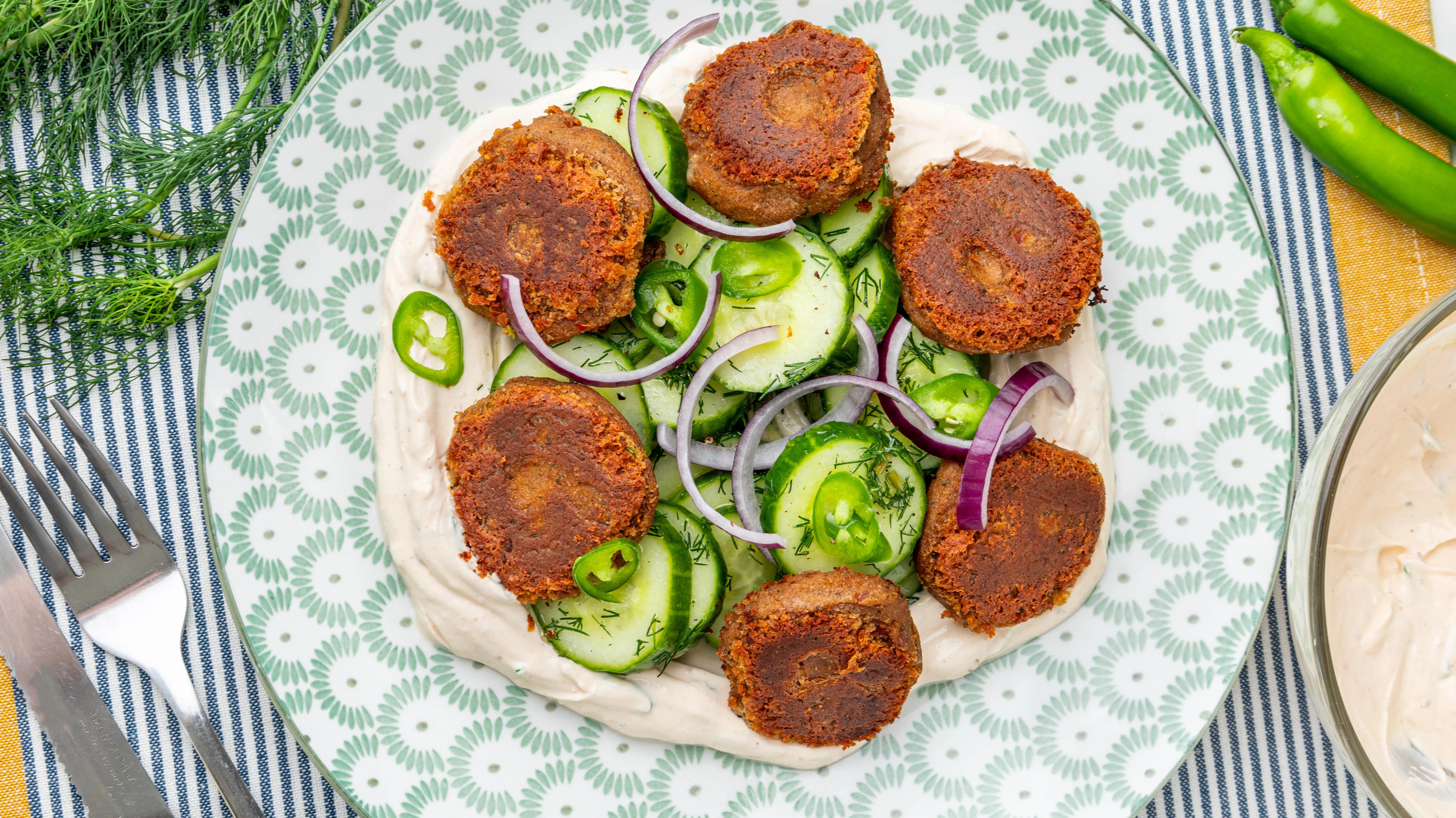 chickpea-meatballs-with-harissa-paste