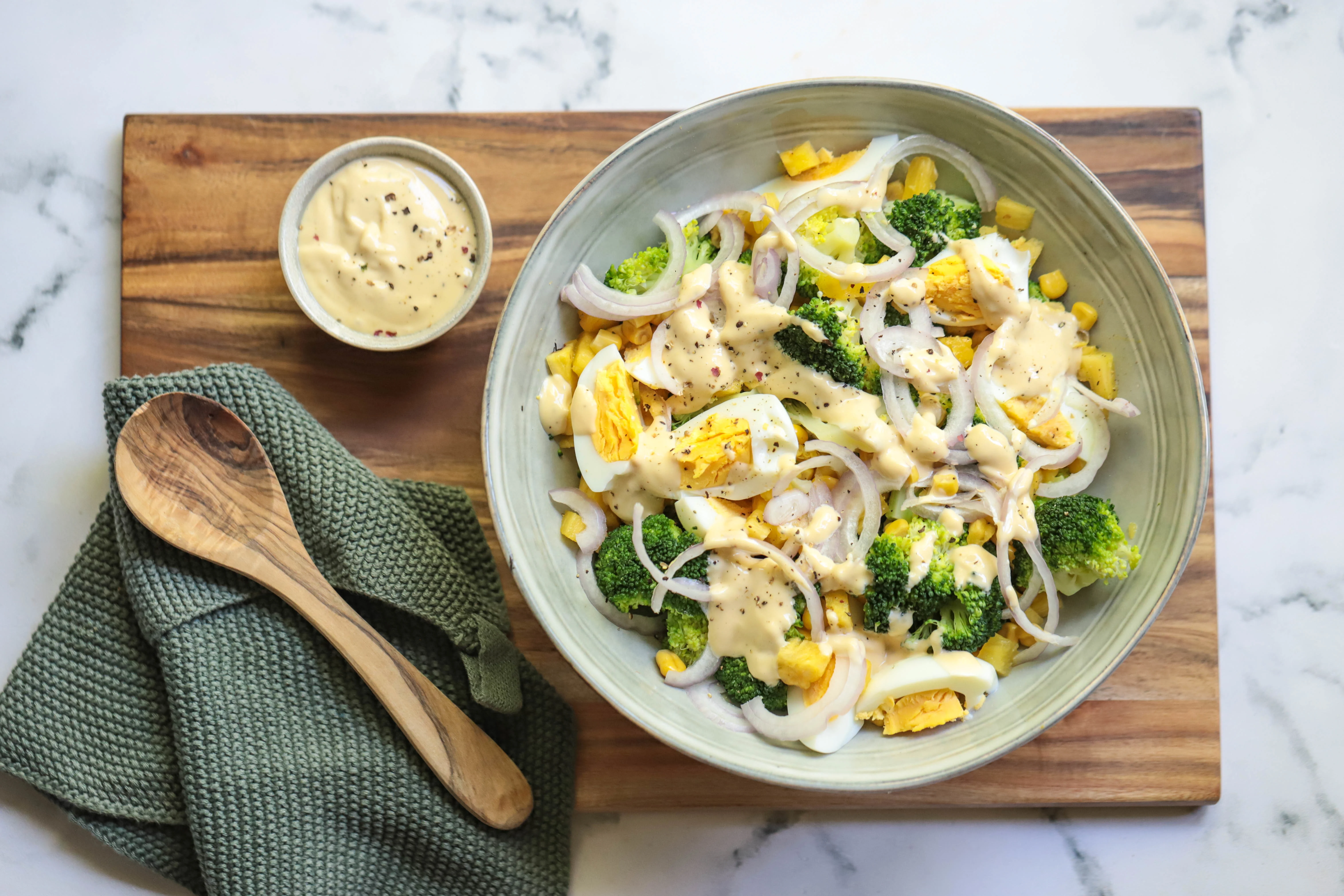 broccoli-egg-corn-and-pineapple-salad