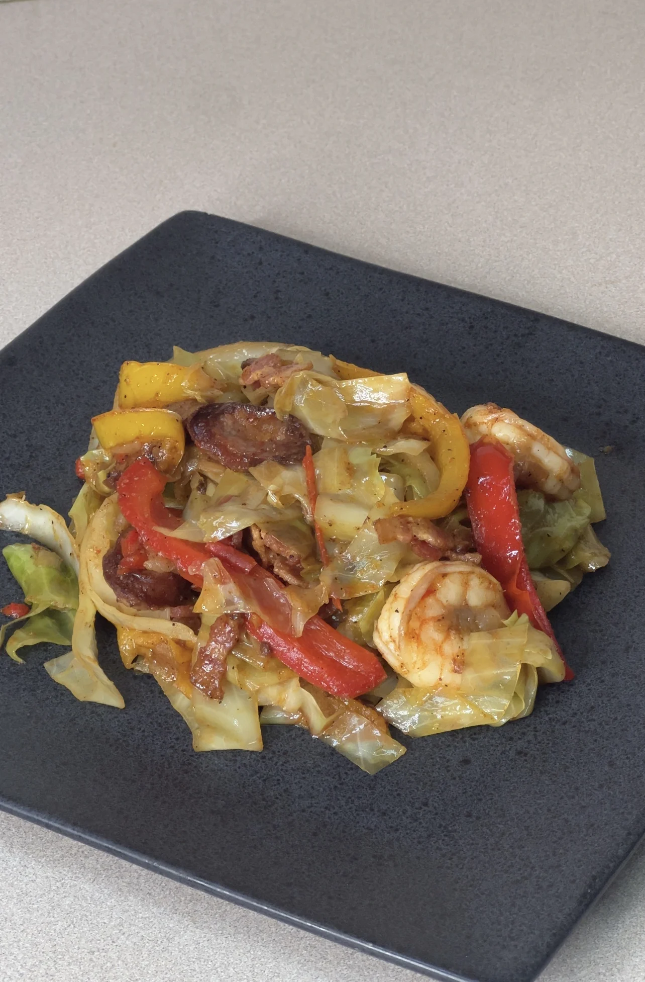 shrimp-fried-cabbage