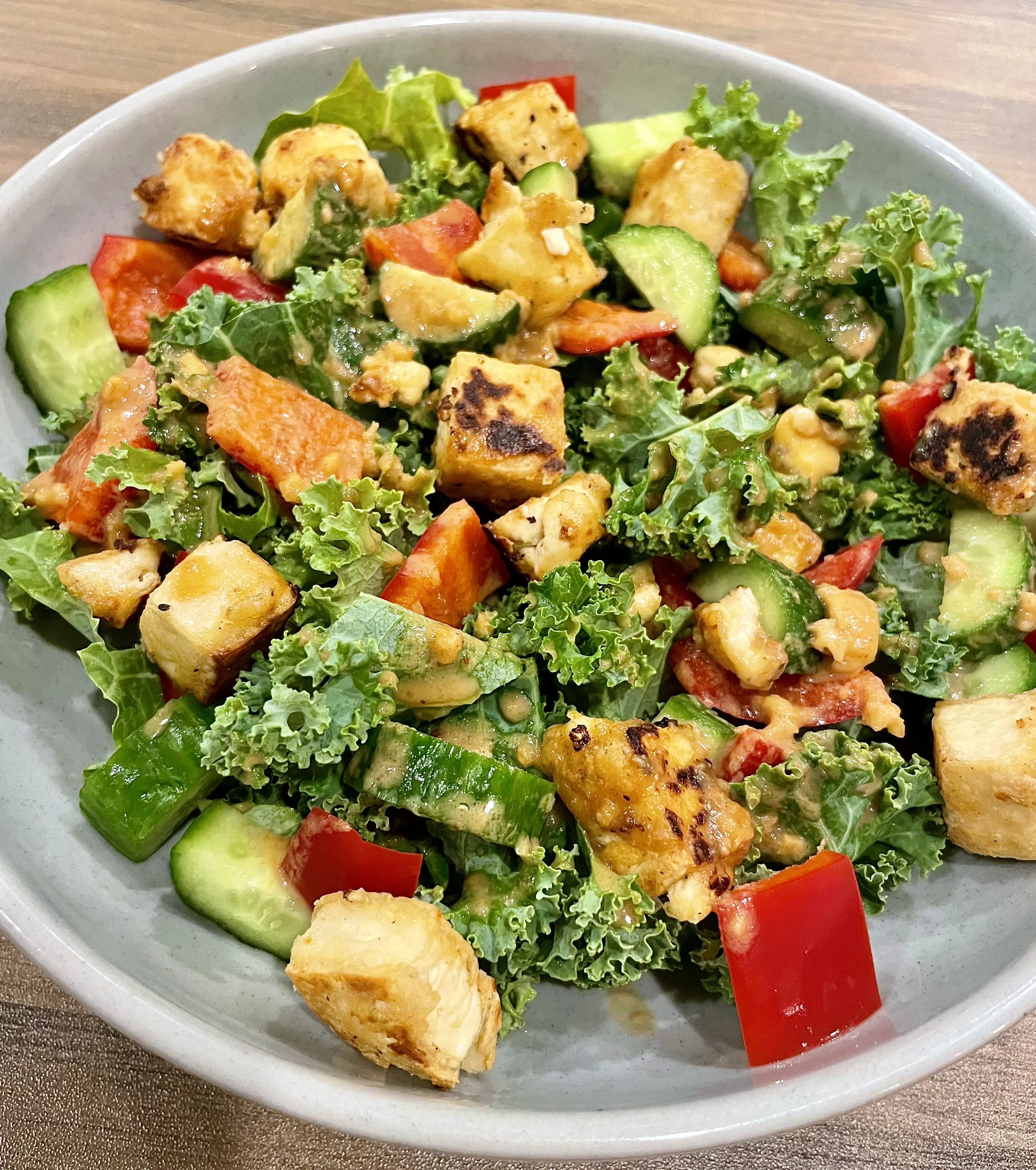 crispy-tofu-salad-with-peanut-butter-dressing