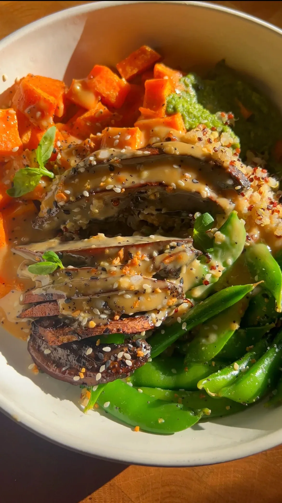 veggie-grain-bowl-with-tahini-miso-sauce