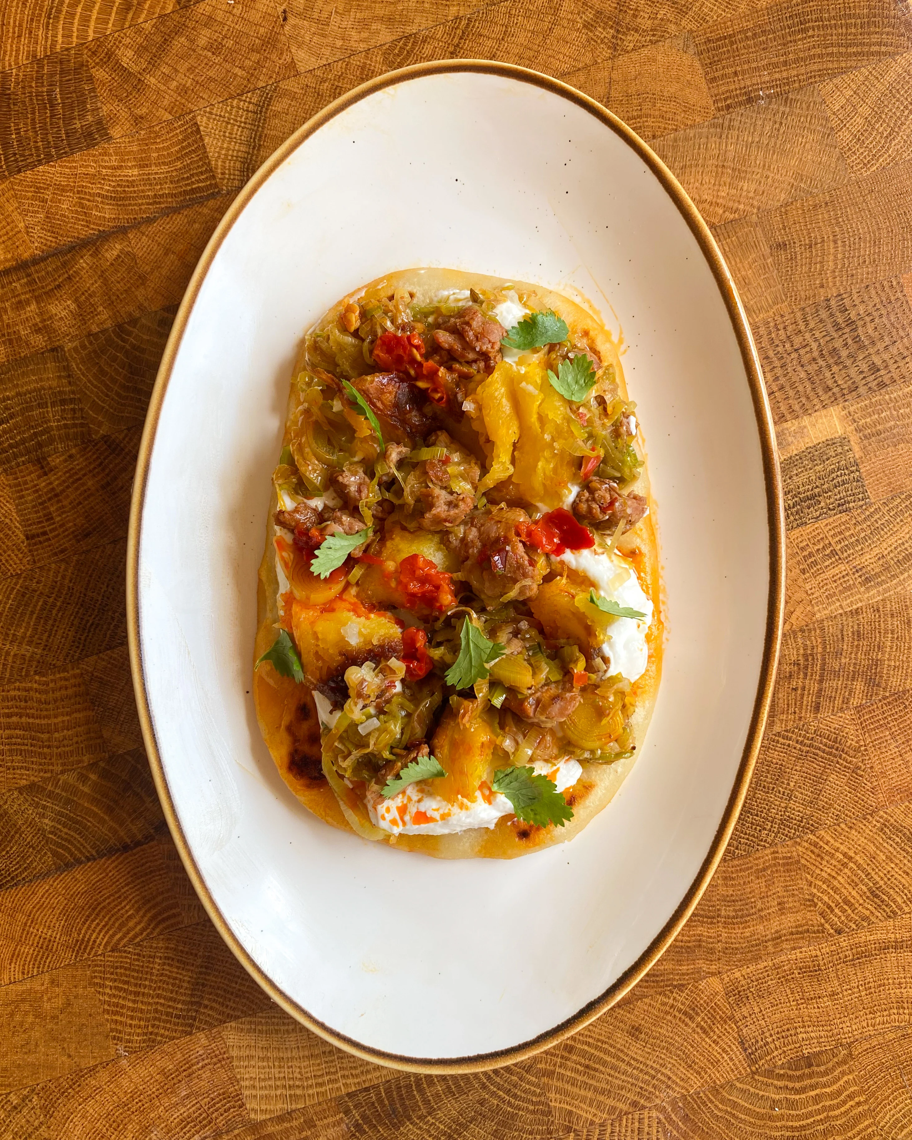 potato-flatbread-w-leeks-and-sausage