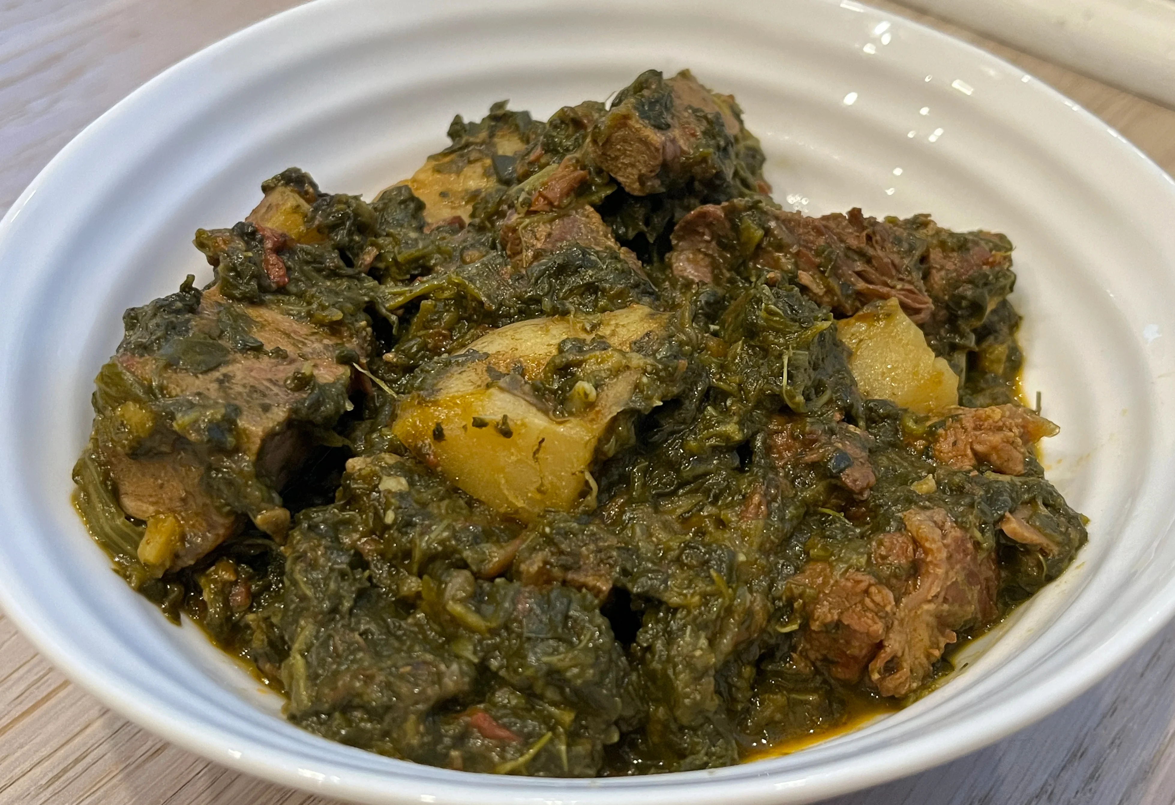 palak-gosht-(spinach-with-meat)