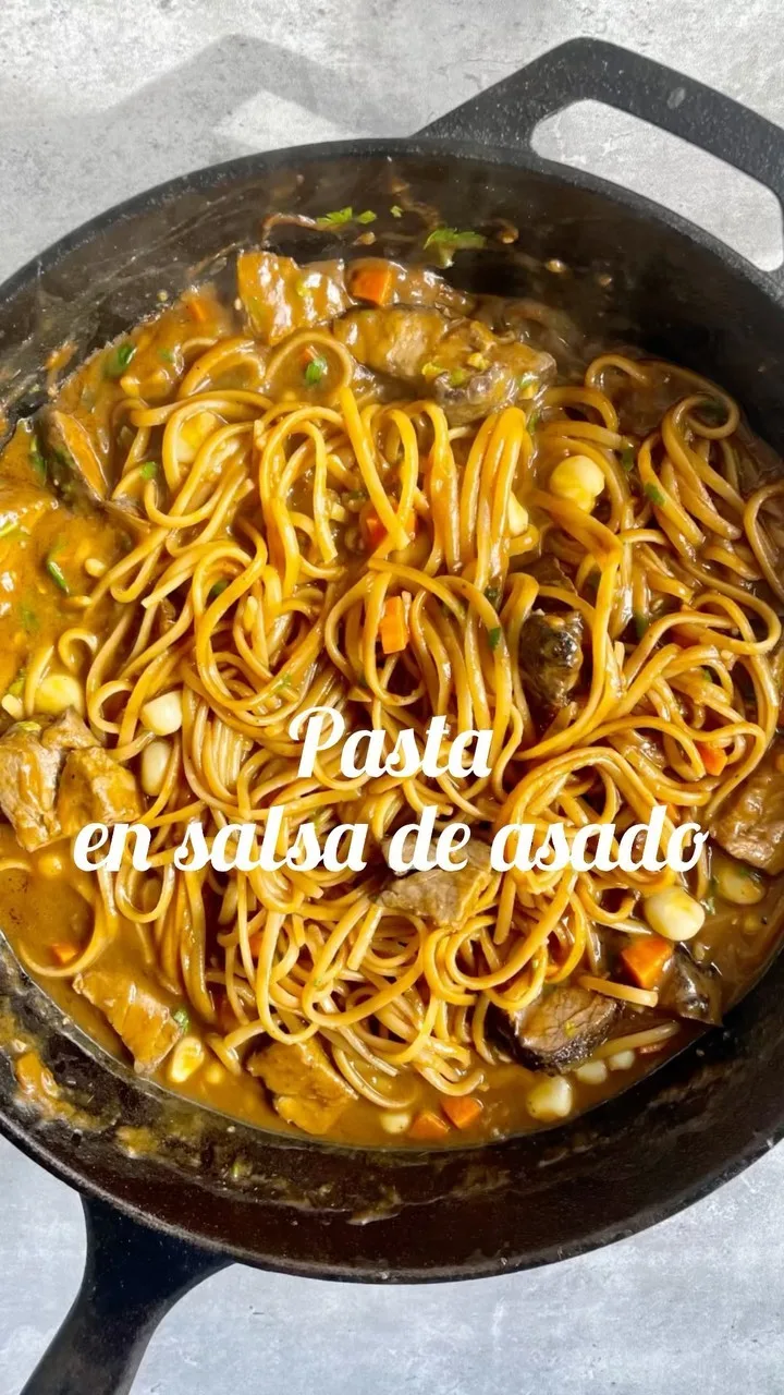 pasta-en-salsa-de-asado