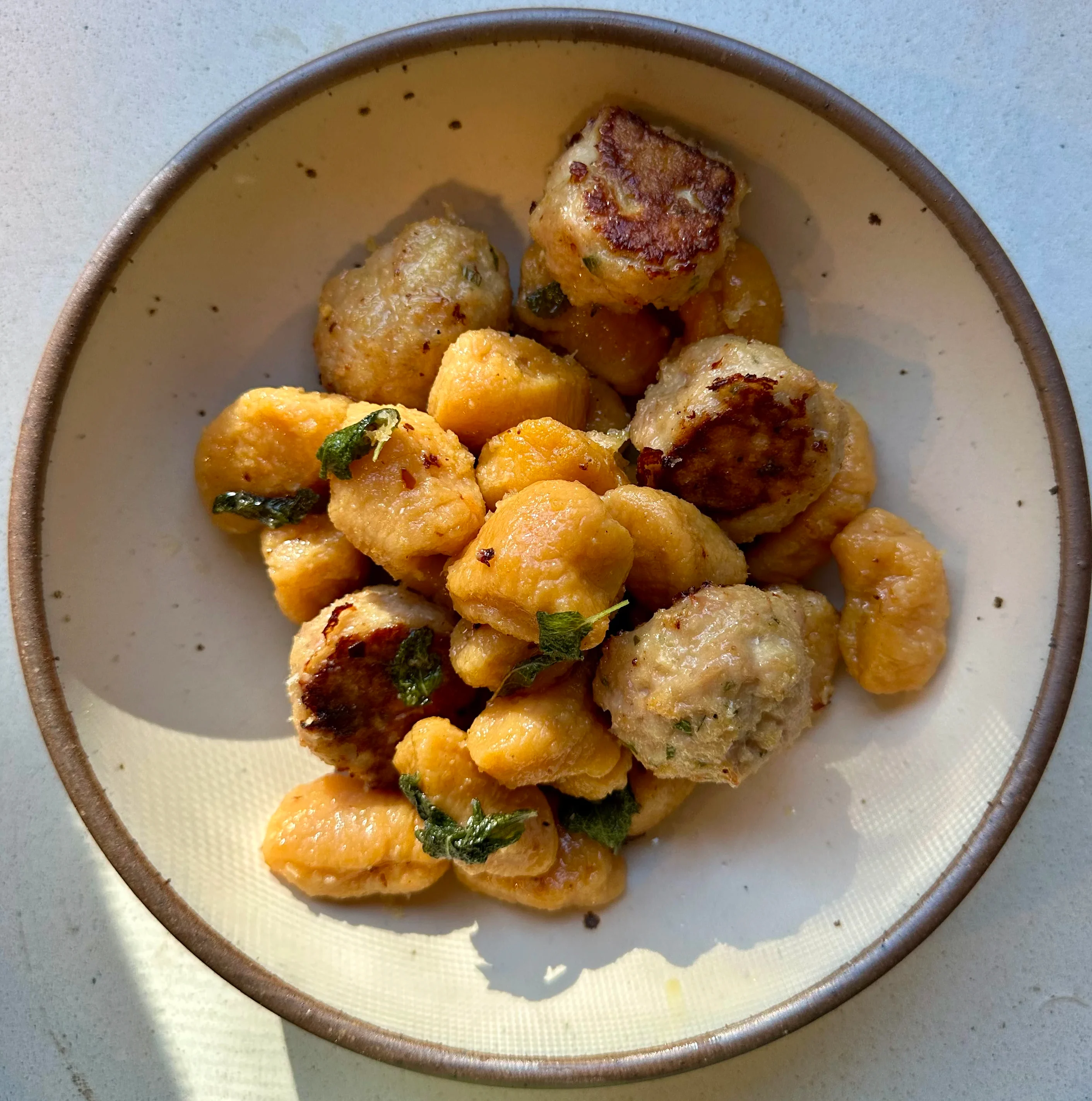 sweet-potato-gnocchi-n'-chicken-meatballz!