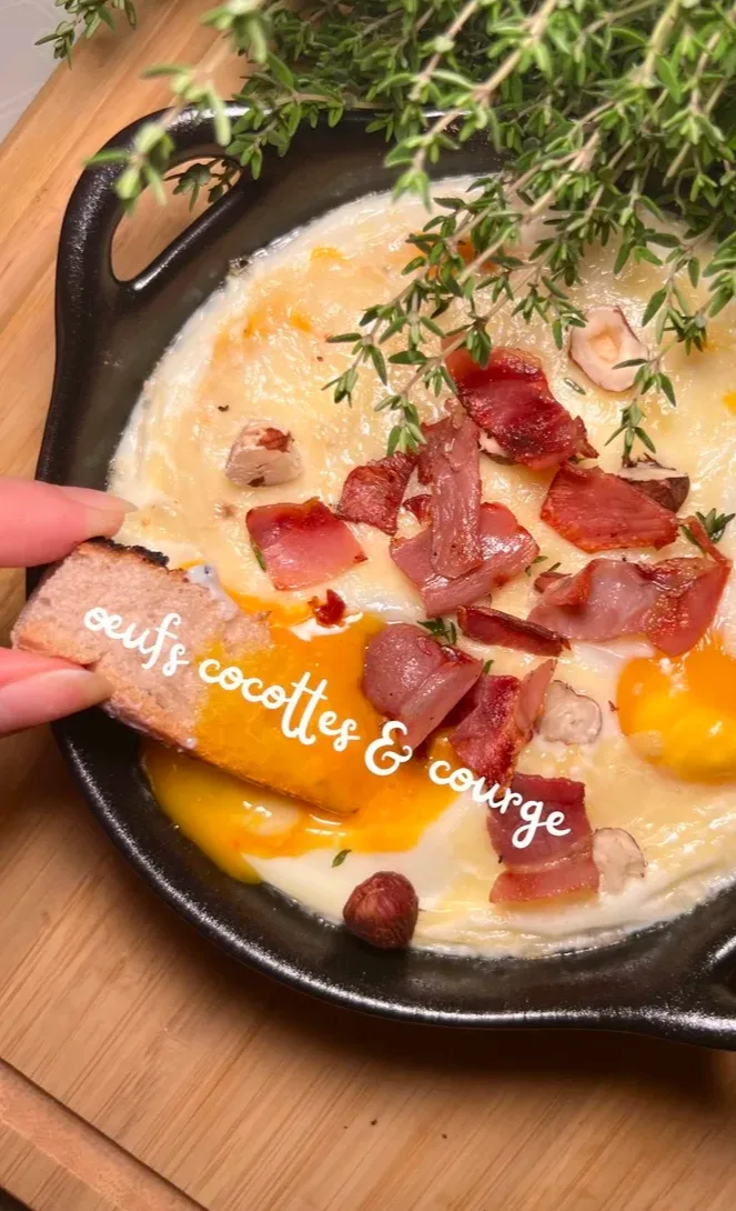 oeufs-cocotte-and-puree-de-courge