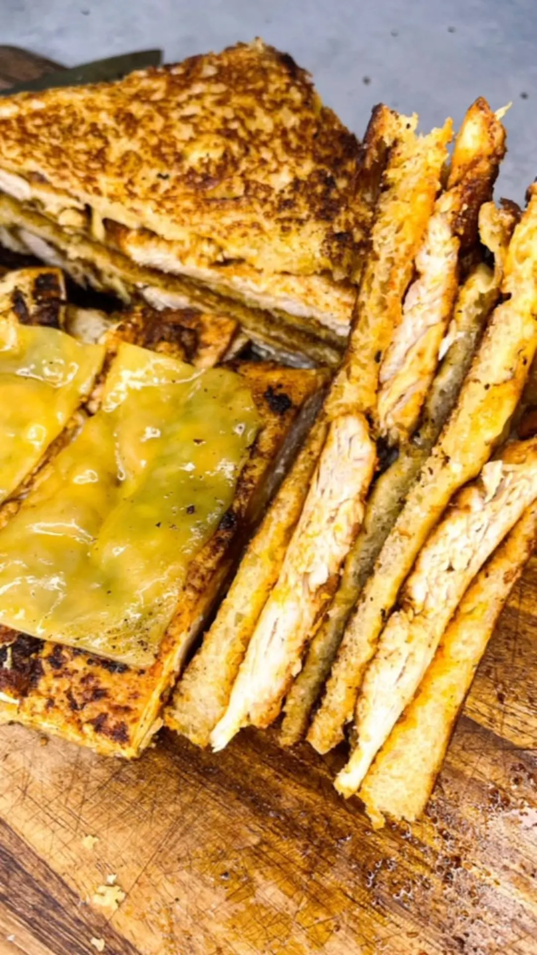 smashed-grilled-chicken-cheese-sandwiches