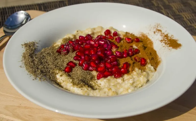 chia-pomegranate-oatmeal