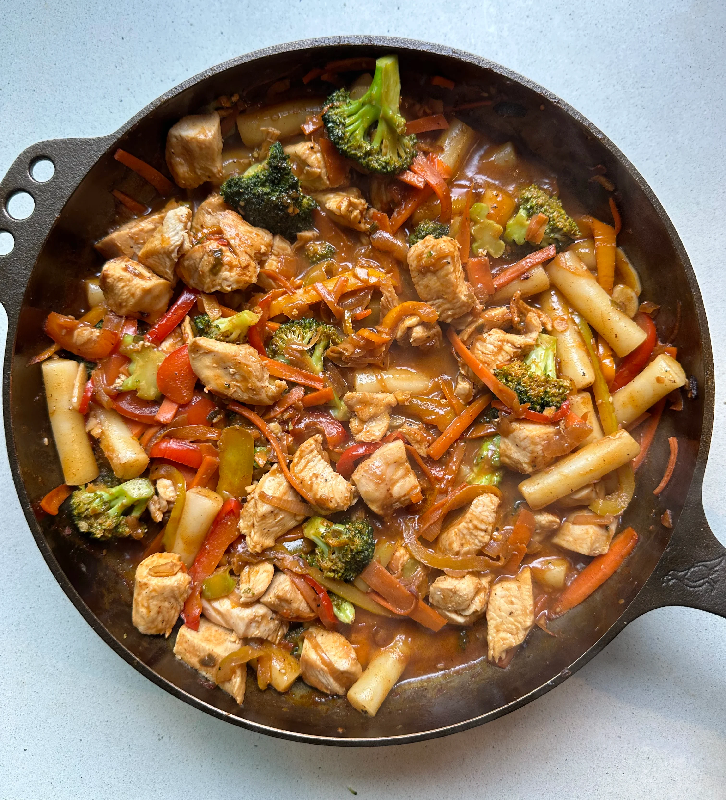 spicy-coconut-rice-cake-stir-fry