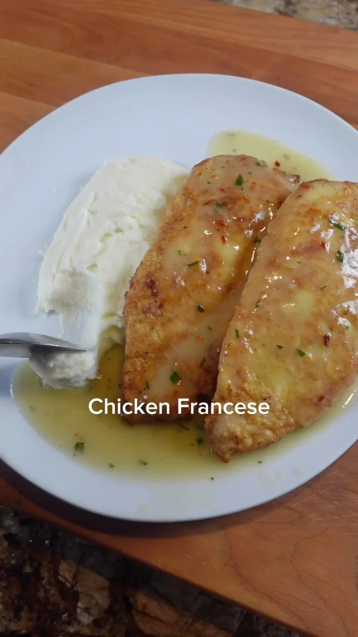 chicken-francese-and-mashed-potatoes