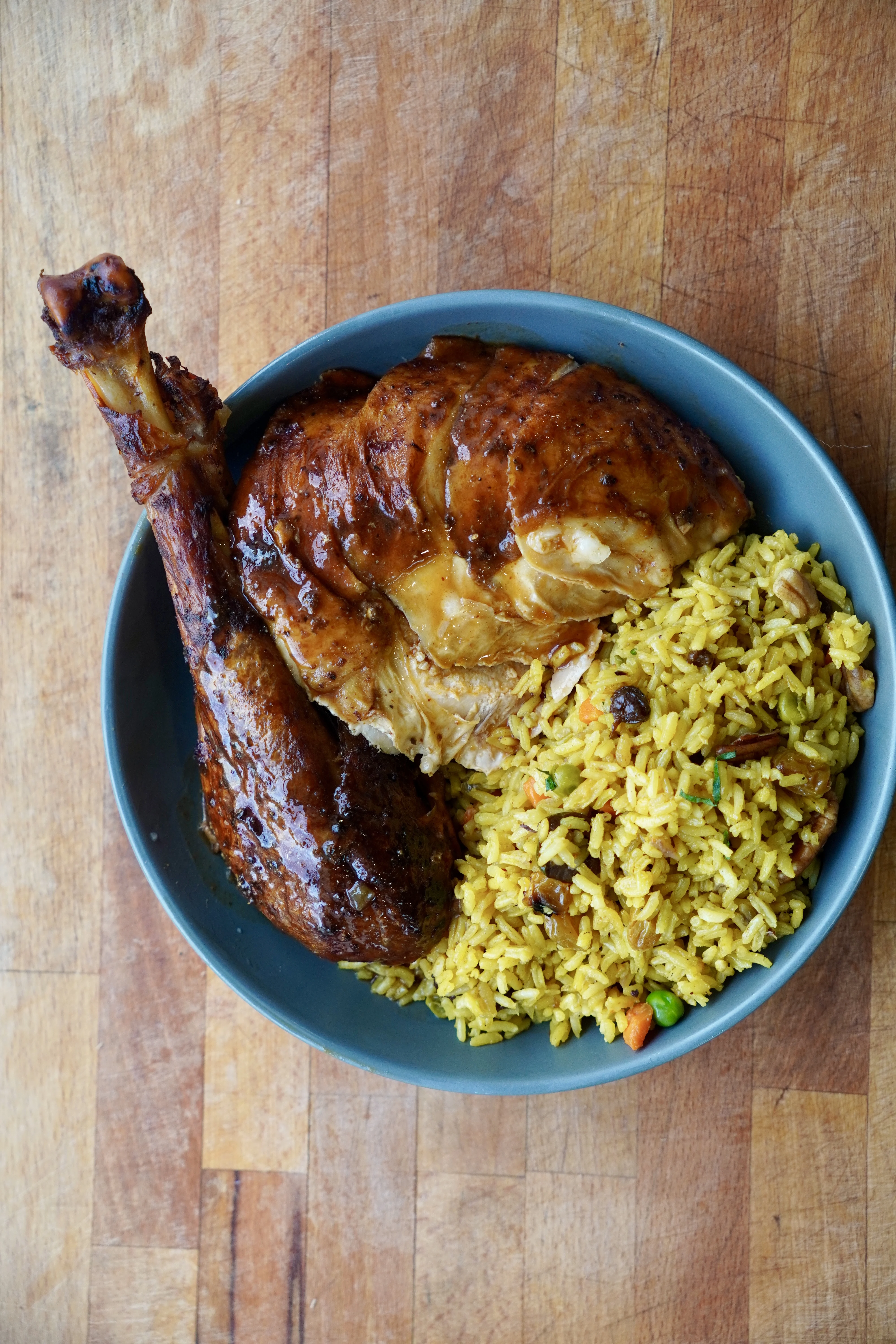pavo-criollo-y-arroz-navideno-creole-turkey-and-christmas-rice