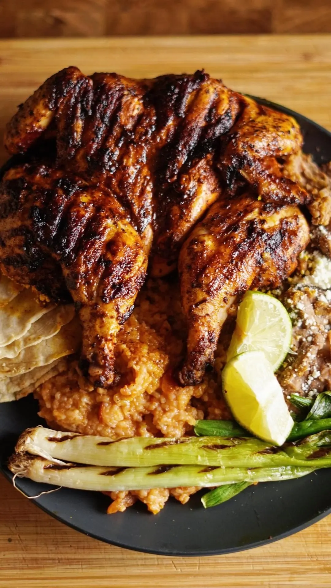 grilled-achiote-cornish-hen-with-cilantro-avocado-lime-sauce