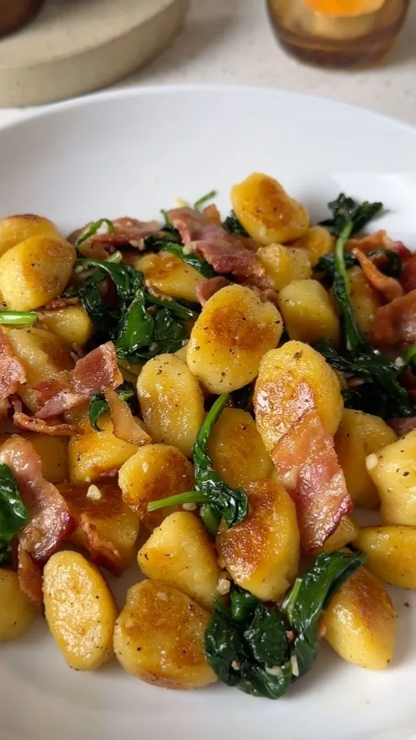 crispy-fried-gnocchi-with-bacon-and-greens