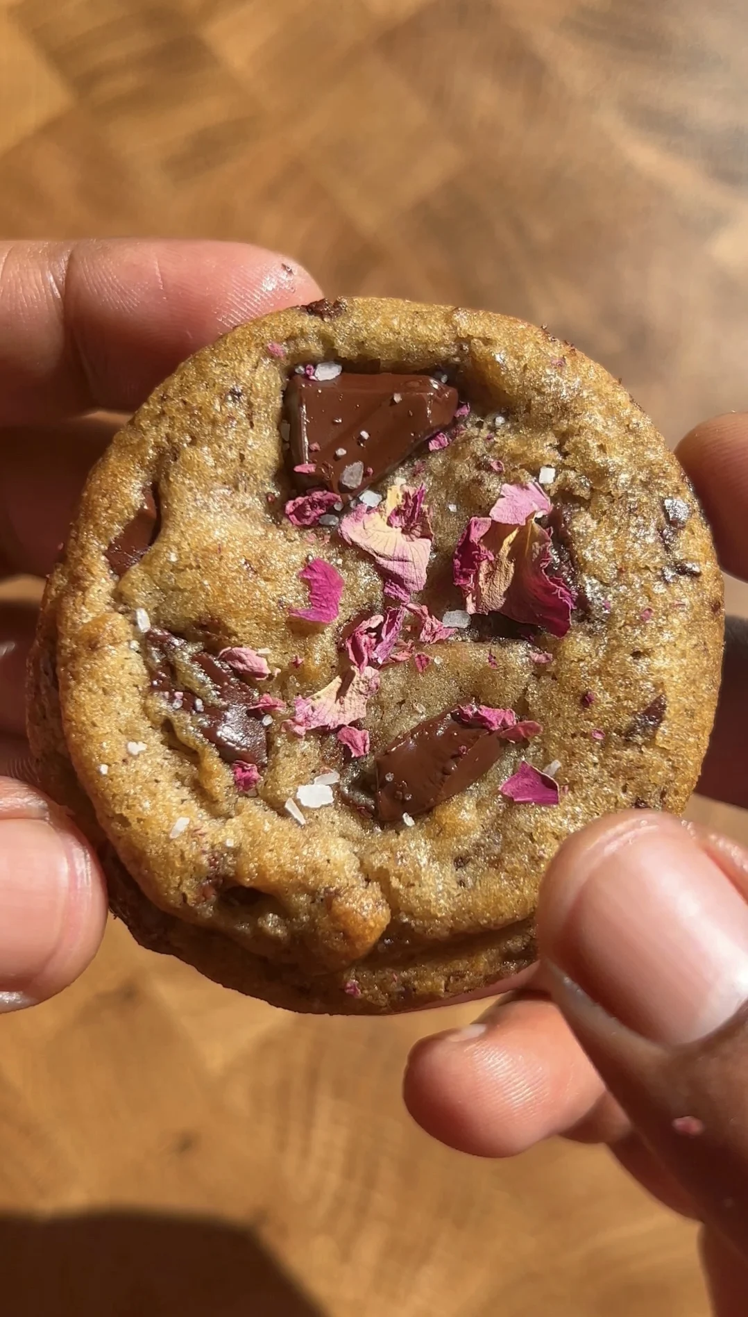 tahini-rose-brown-butter-chocolate-chip-cookies
