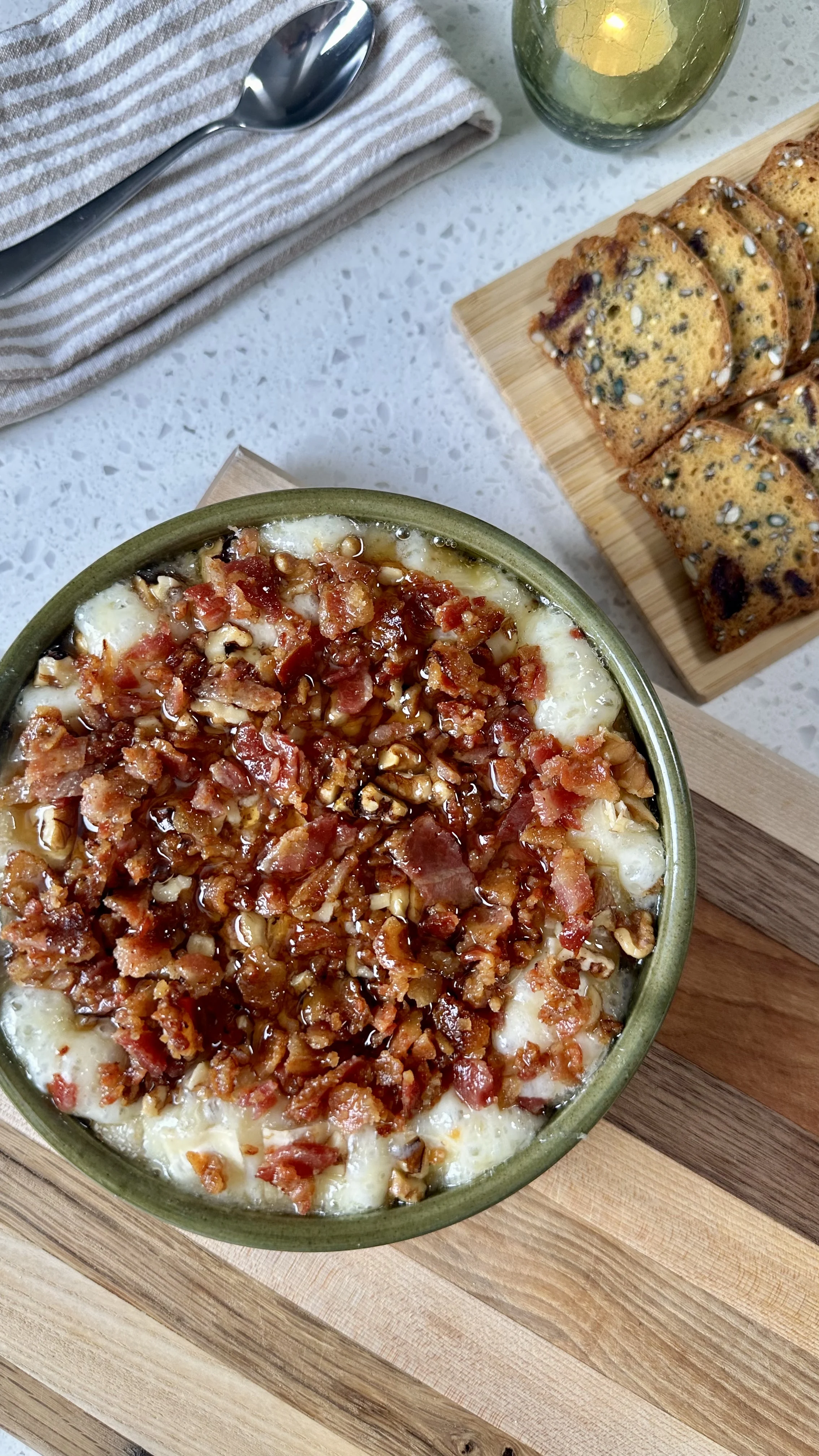maple-bacon-baked-brie-with-walnuts