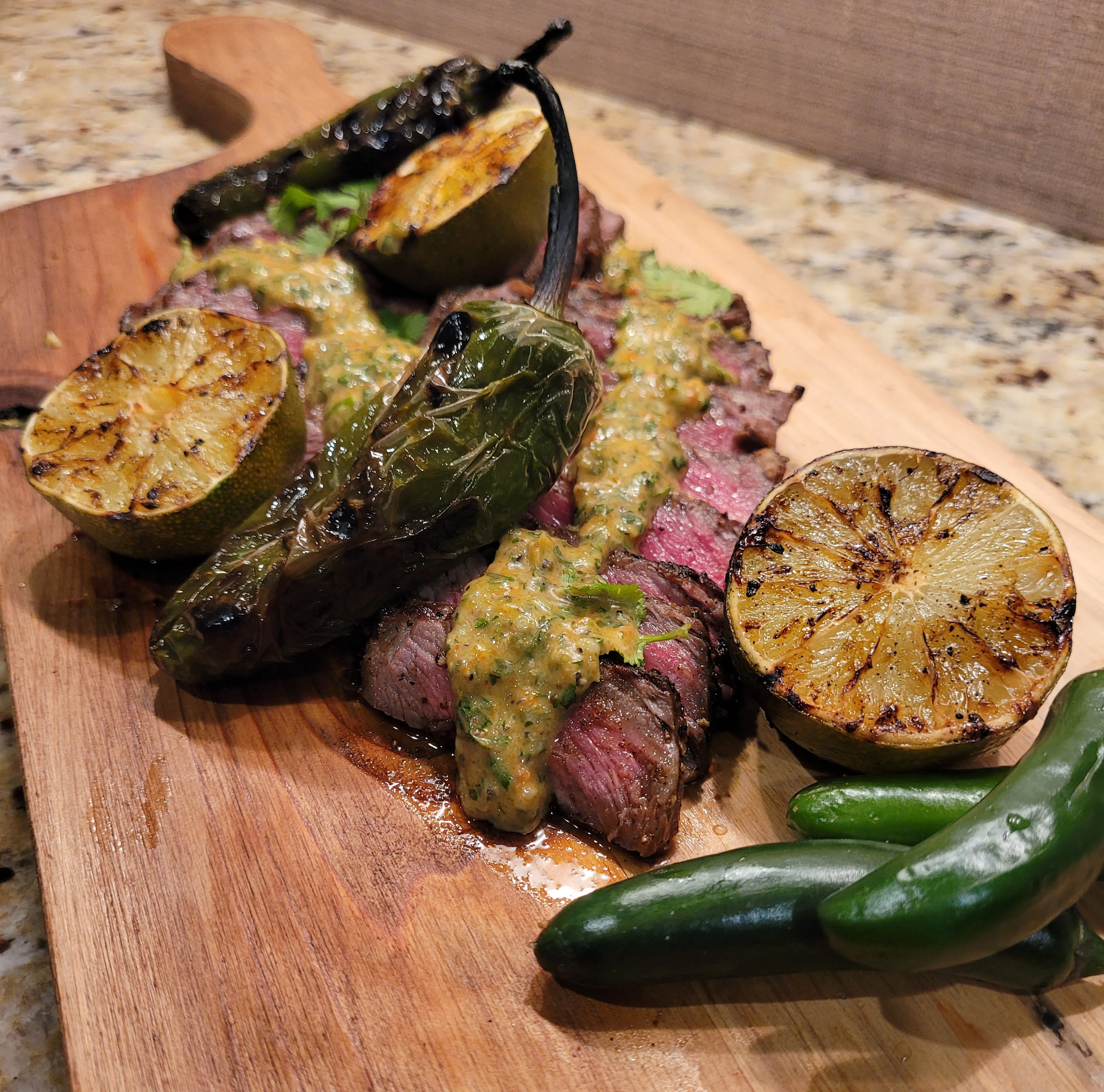 mexican-spiced-strip-steak-with-3-pepper-chimichurri