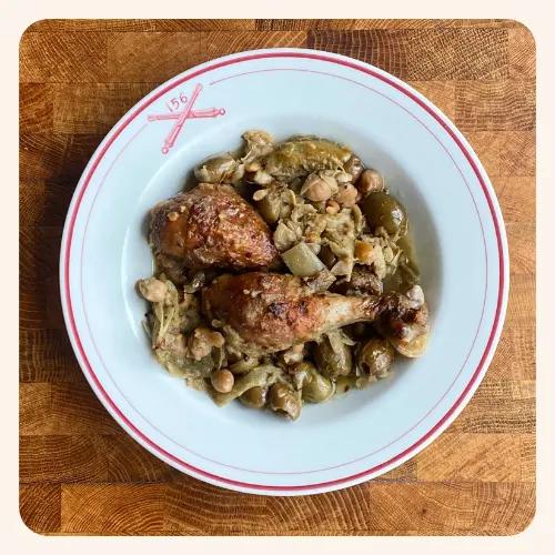 herby-harissa-chicken-w.-artichokes-and-green-olives