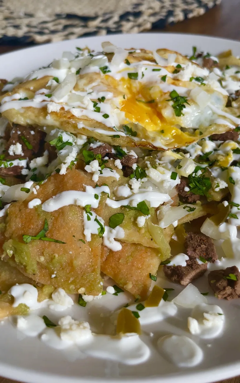 pineapple-chilaquiles-verdes