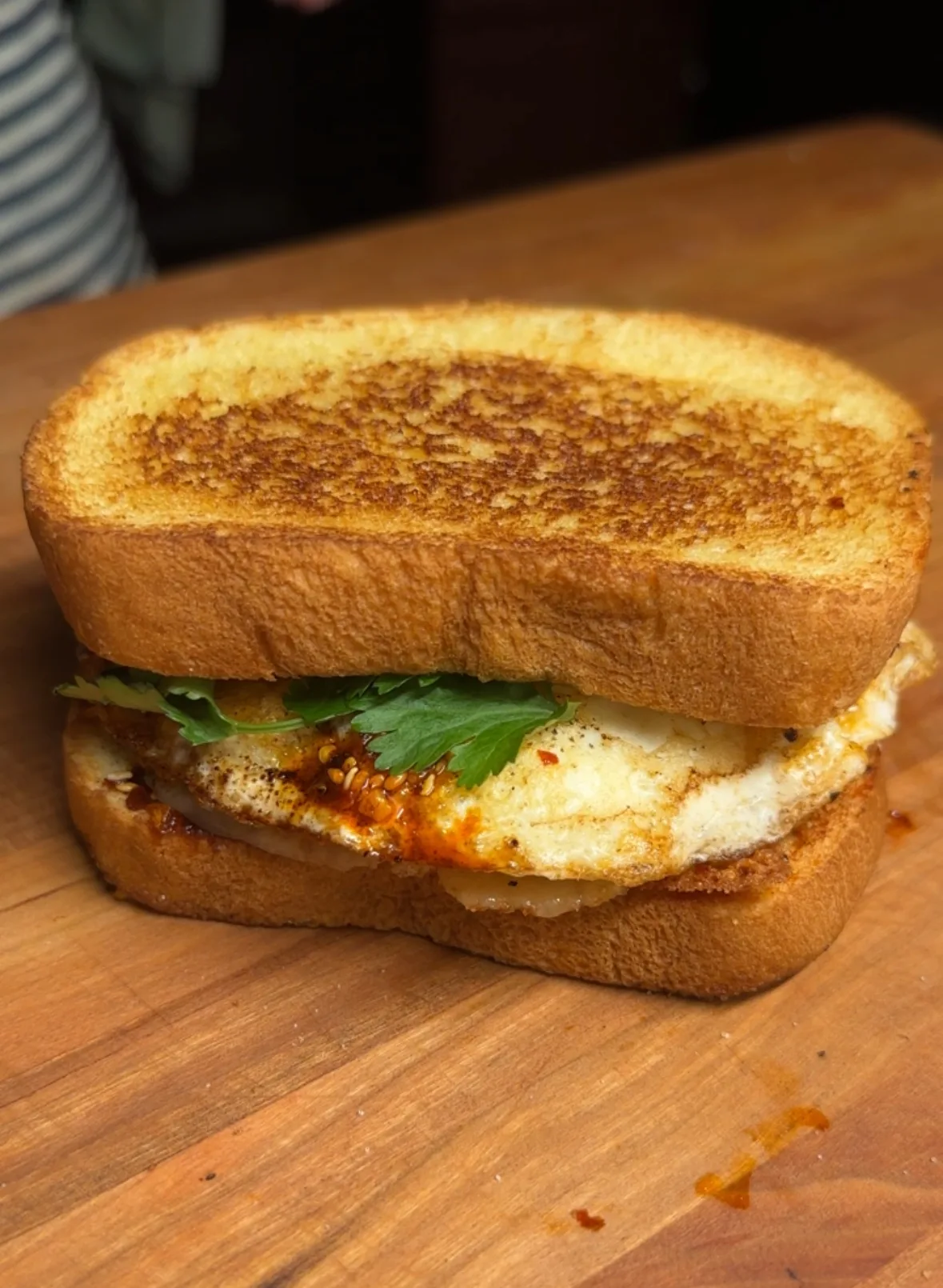smashed-sausage-egg-and-cheese-sandwich