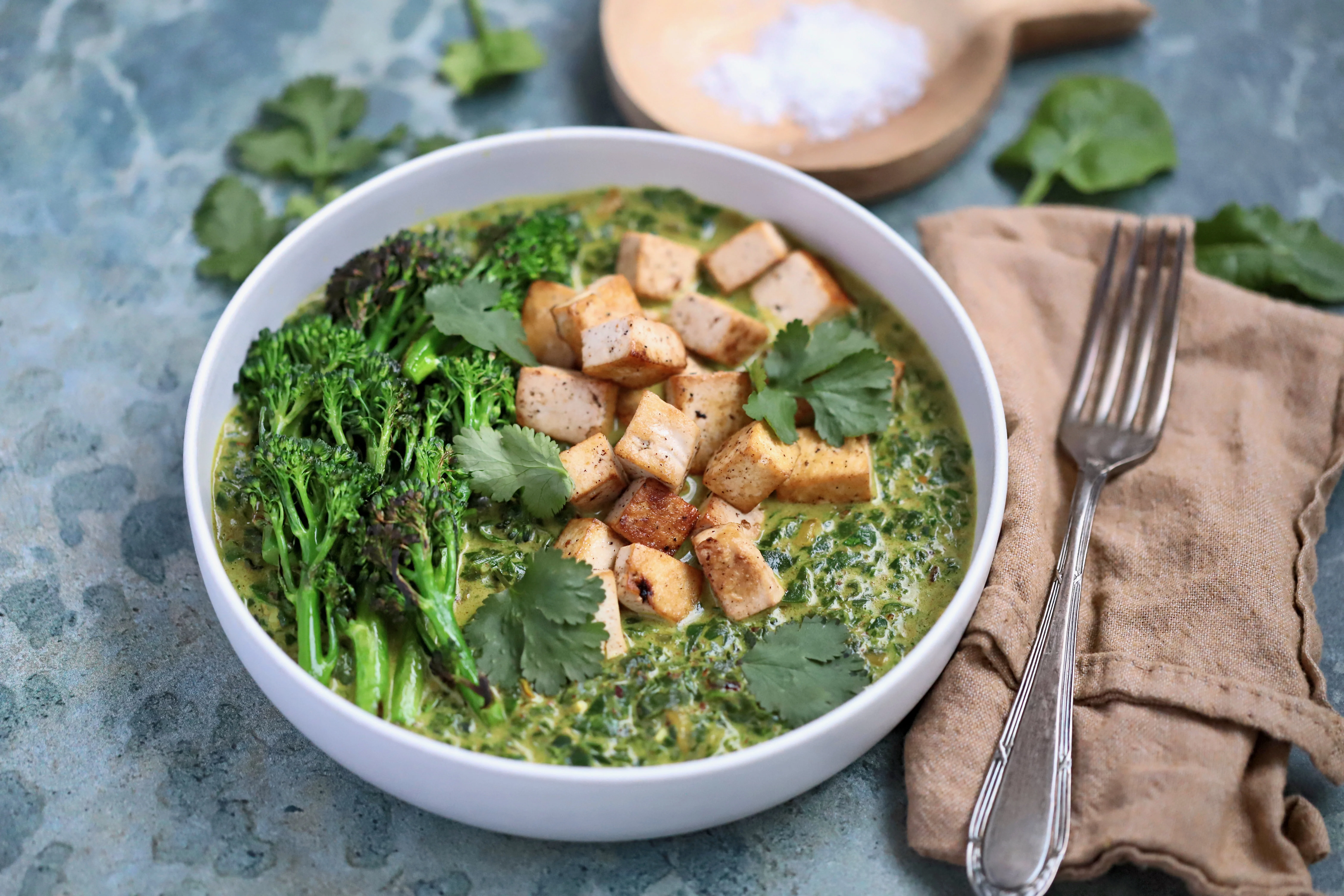 coconut-tofu-saag-with-charred-broccolini