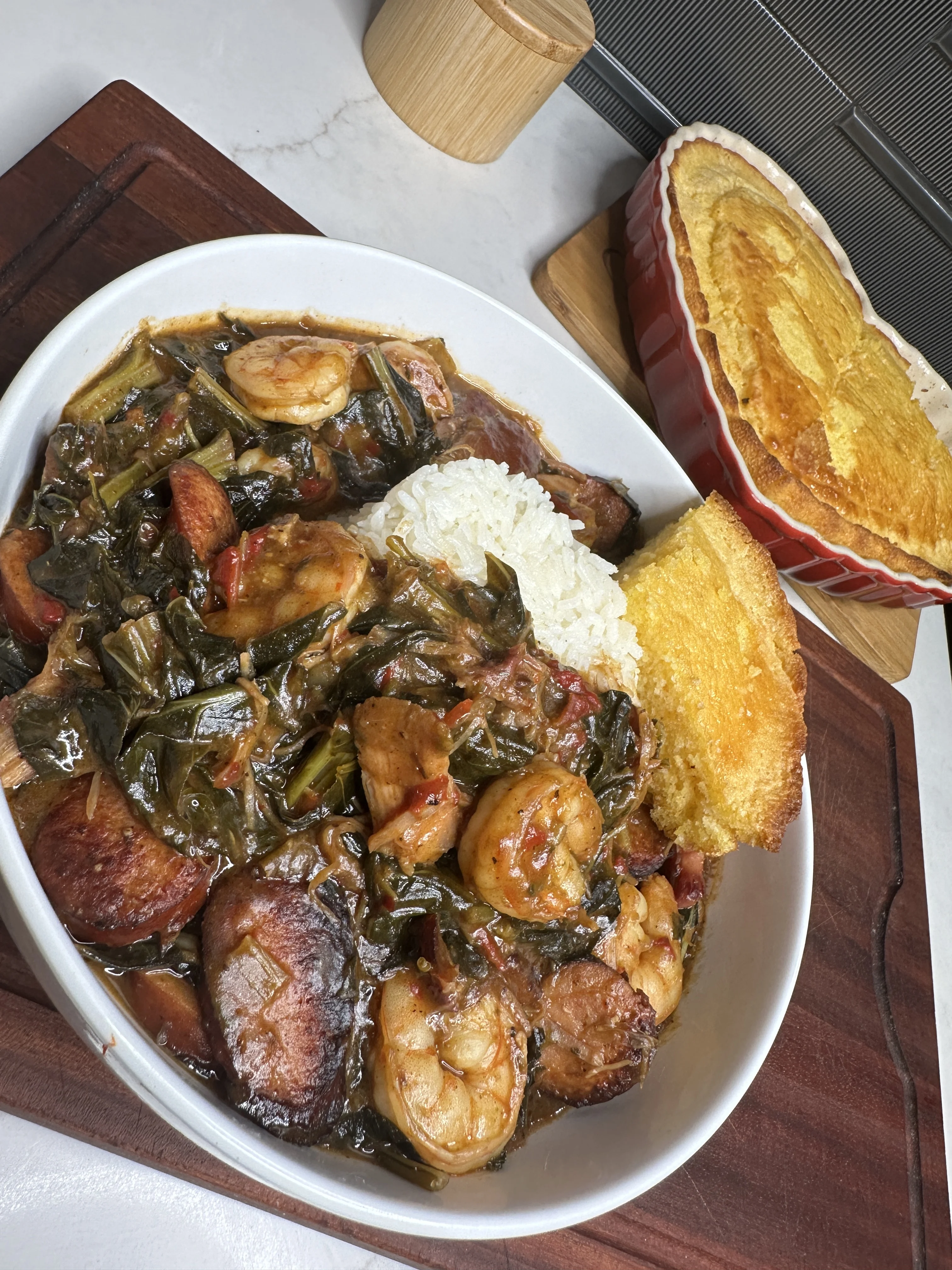 gumbo-greens-w-shrimp-and-sausage
