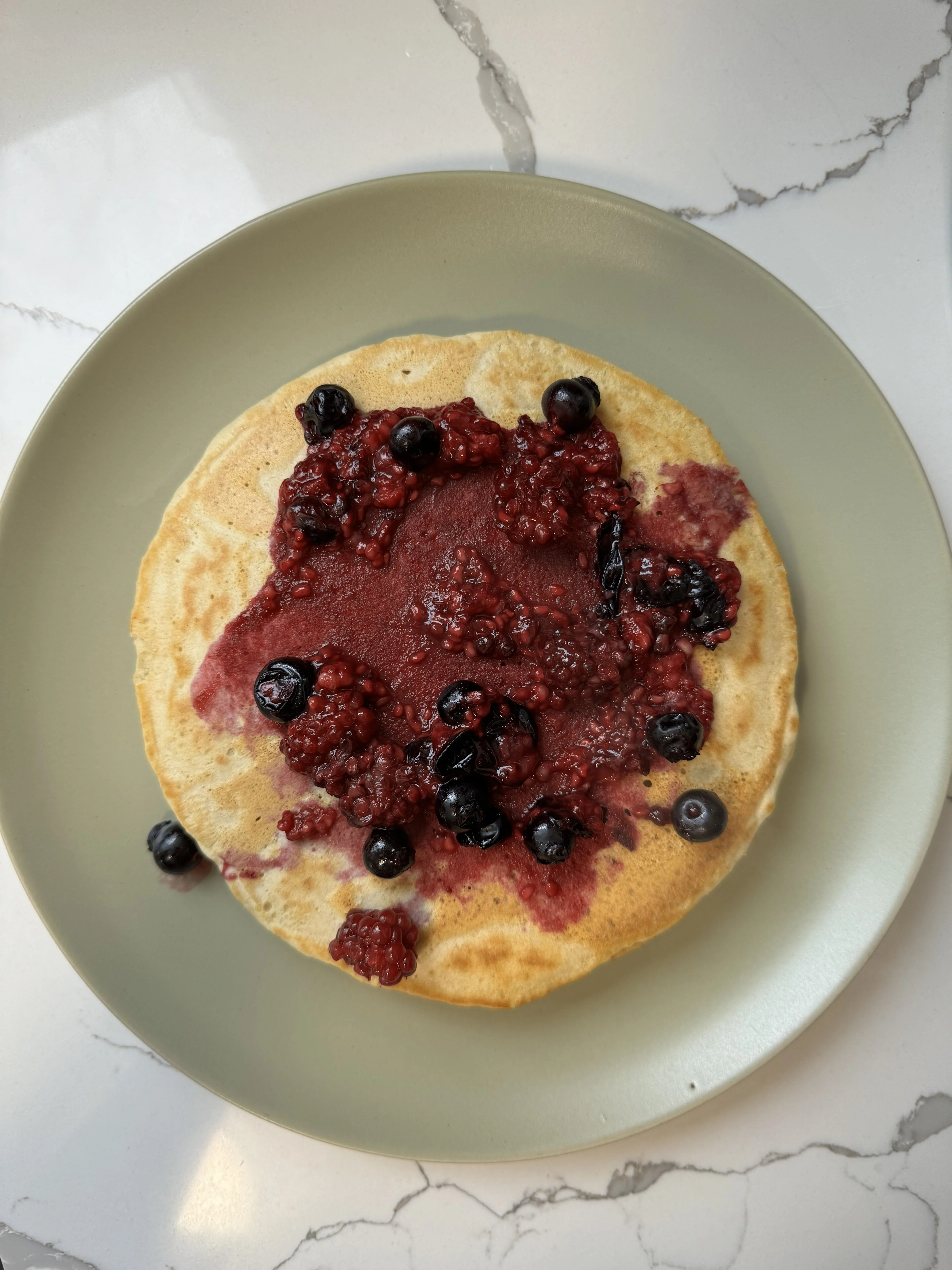 discard-pancakes-with-berry-compote