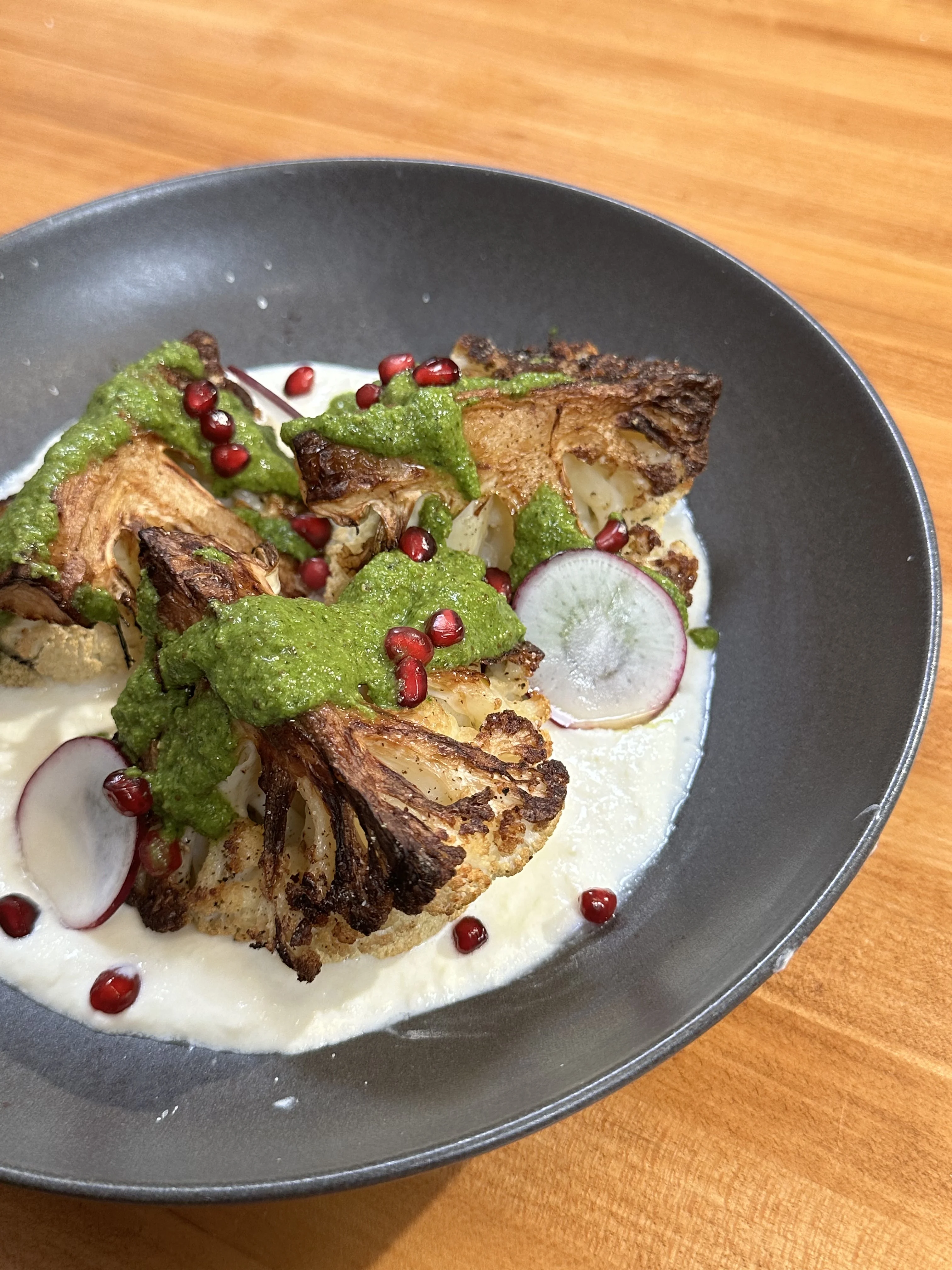 roasted-cauliflower-with-green-dressing