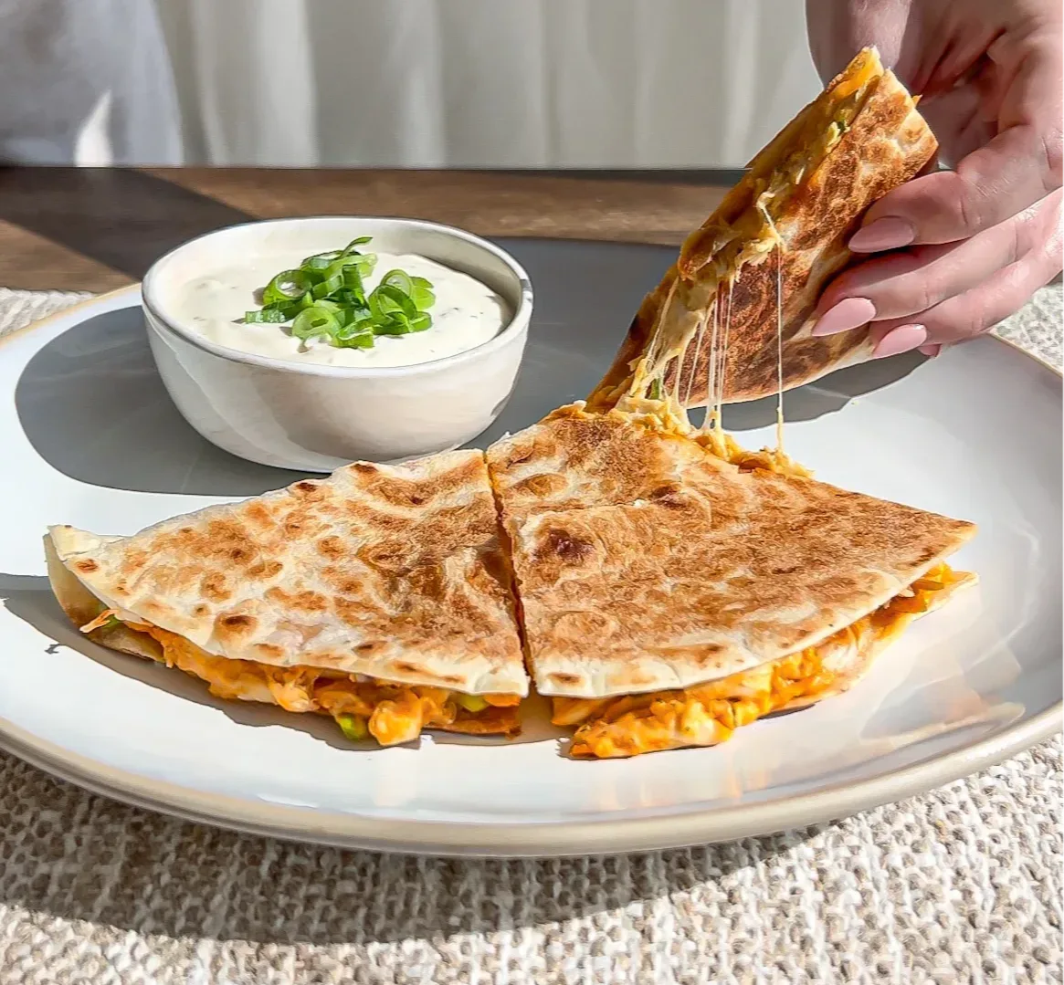 buffalo-chicken-quesadilla