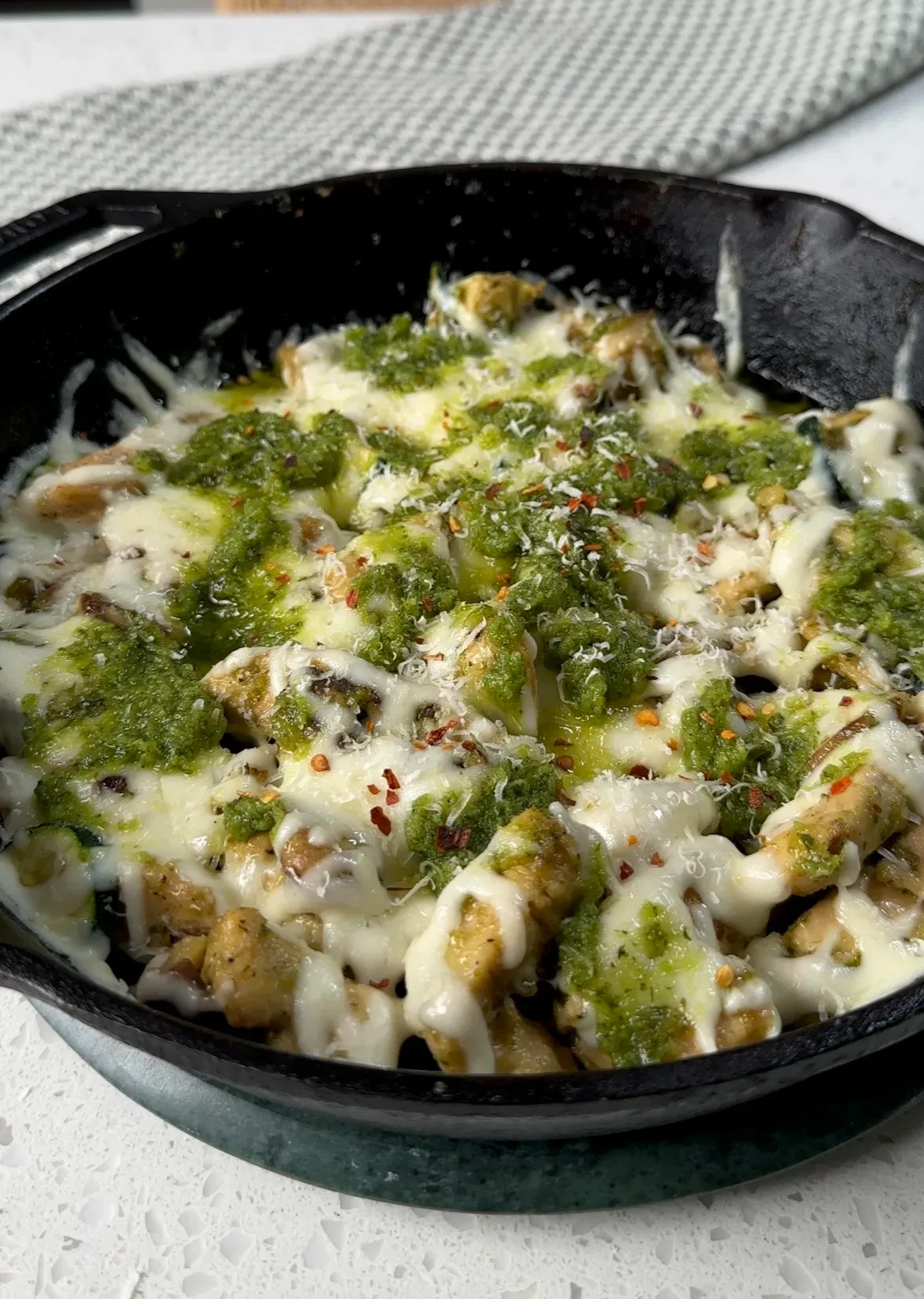 pesto-chicken-skillet