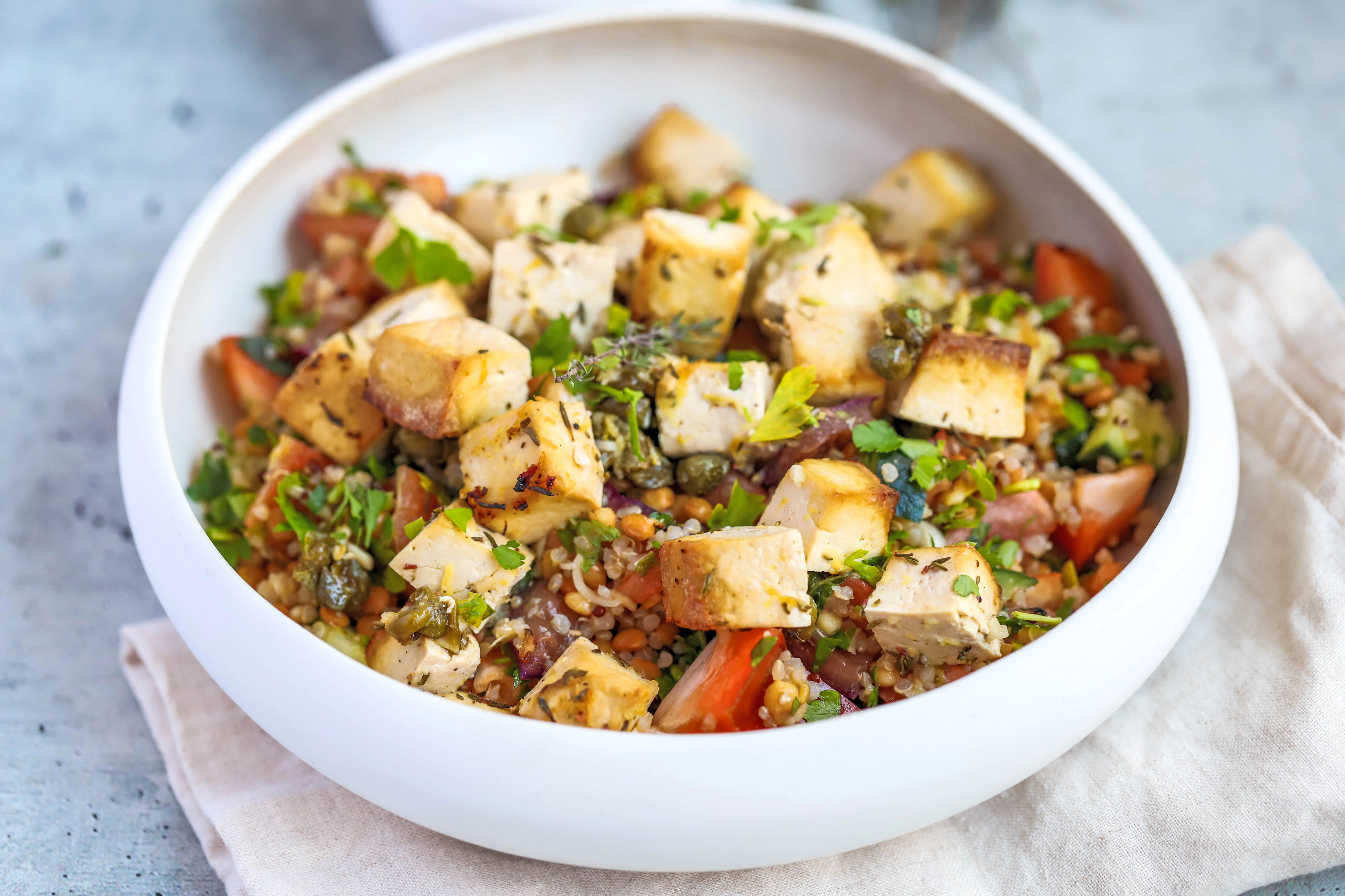 herby-lemon-tofu-bowl