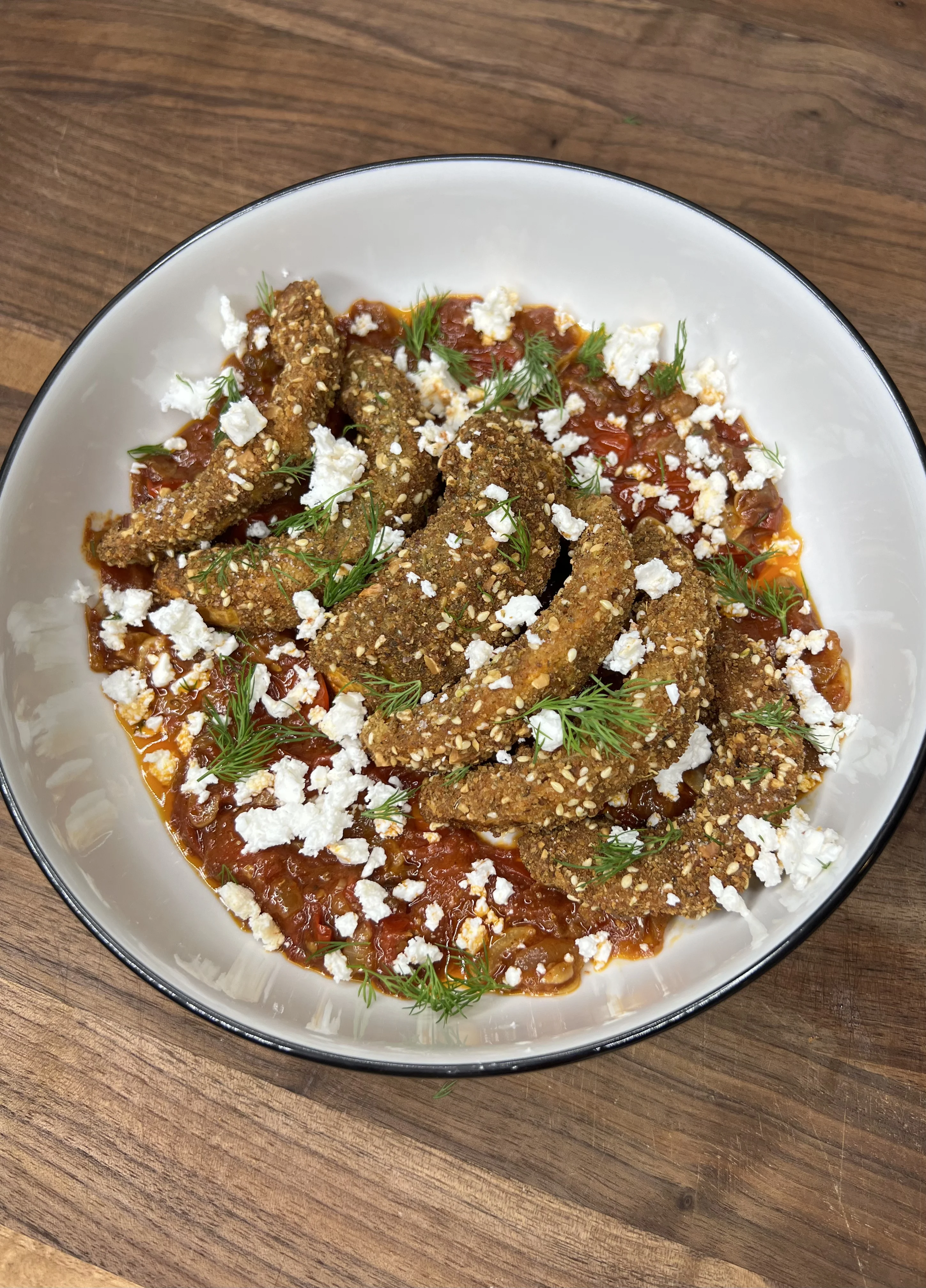 fried-butternut-squash-in-a-spicy-tomato-sauce