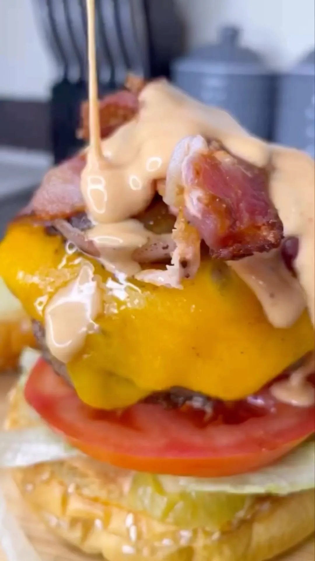 bacon-cheese-turkey-burger-with-special-sauce-and-homemade-sweet-potato-fries
