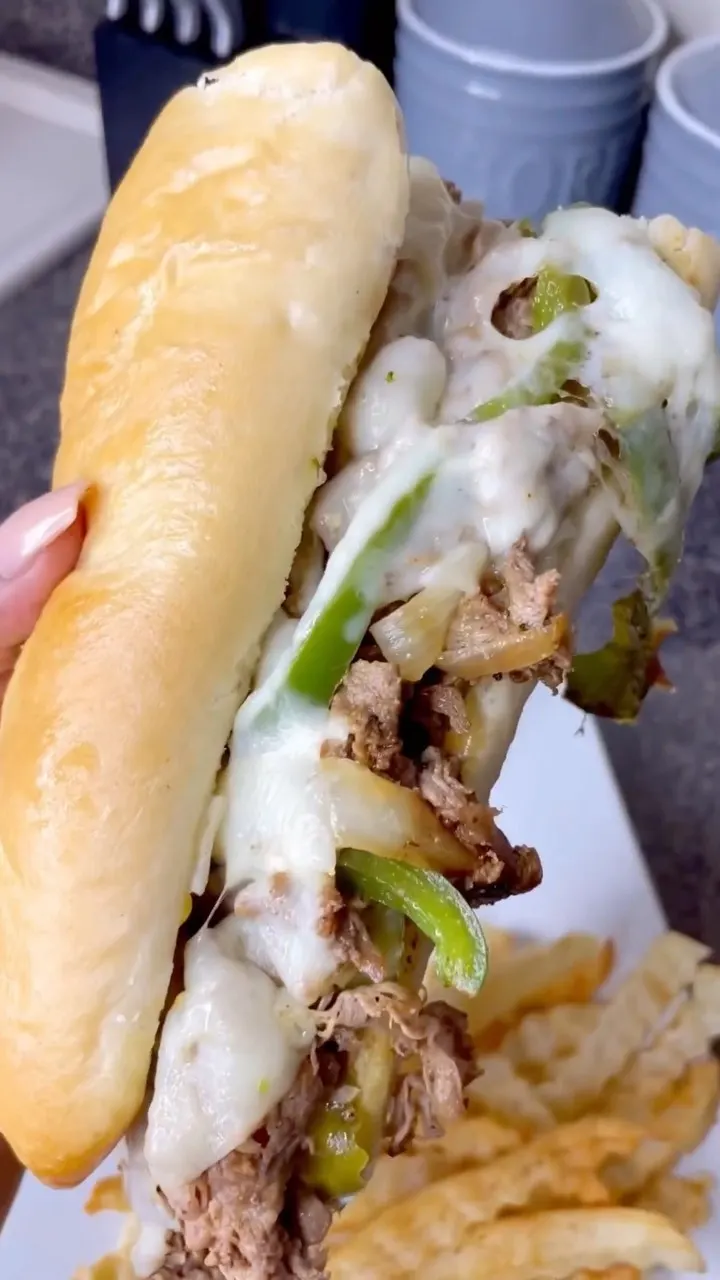 philly-cheesesteak-with-crinkle-cut-fries