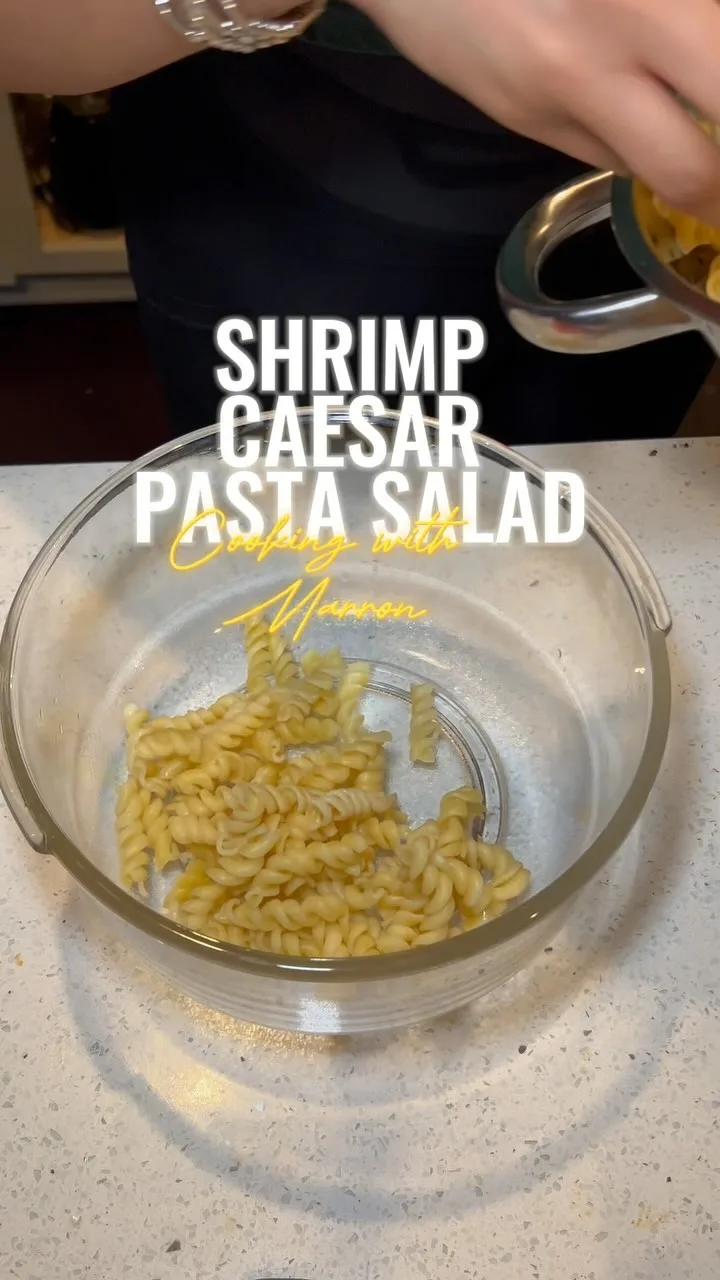 shrimpchicken-caesar-pasta-salad