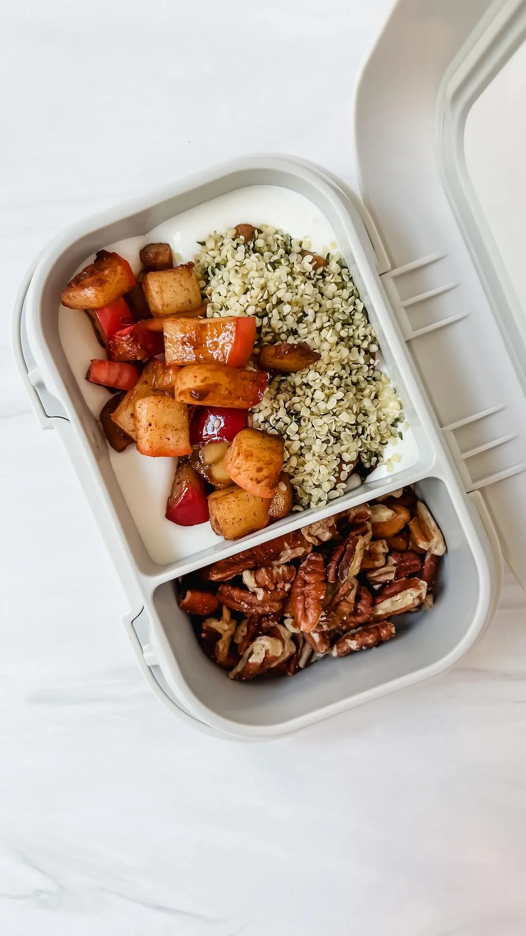 sauteed-apples-with-greek-yogurt-hemp-seeds-and-pecans