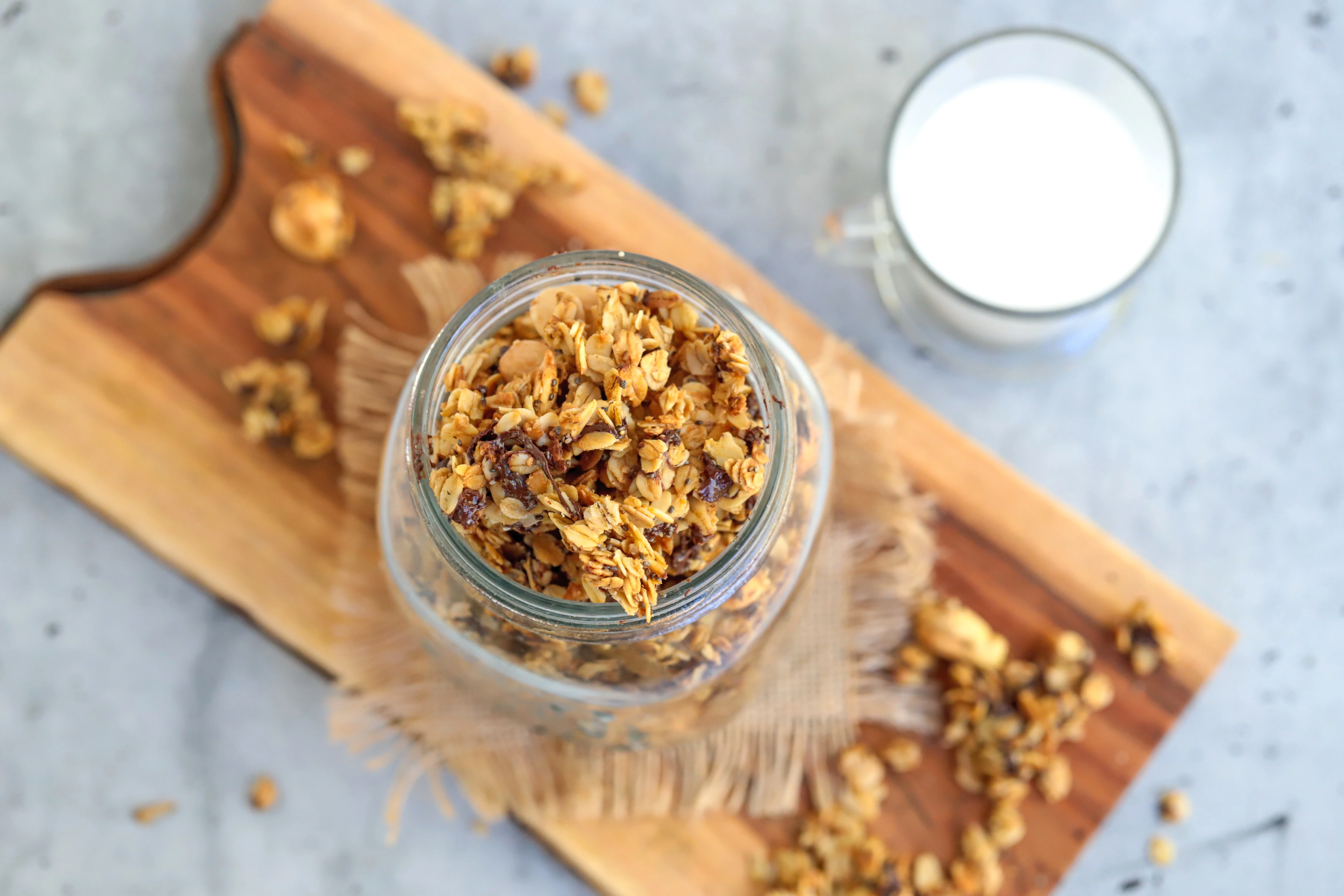 chocolate-chia-granola