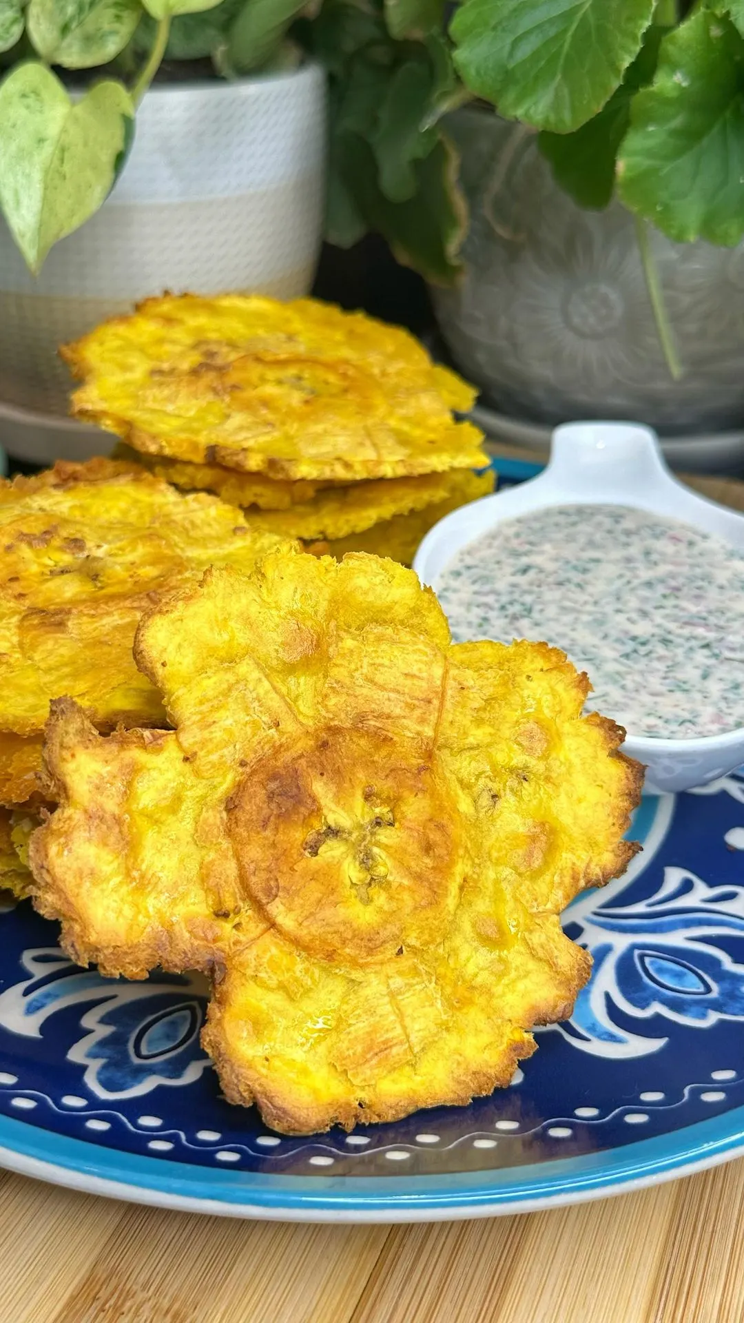 patacones-crocantes-con-aji-de-suero-costeno-crispy-patacones-with-costeno-cream-chili-sauce