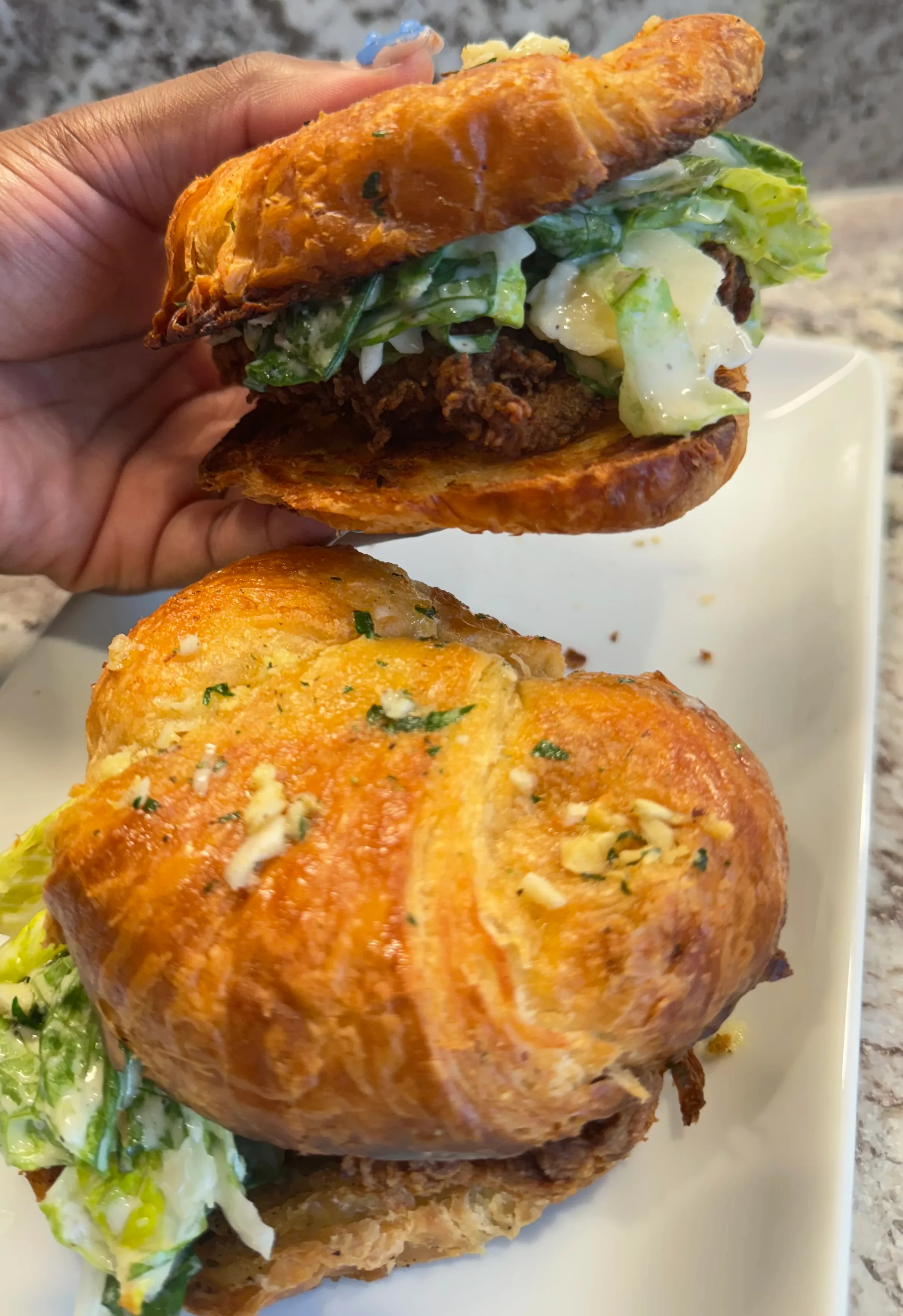 crispy-chicken-caesar-salad-sandwich