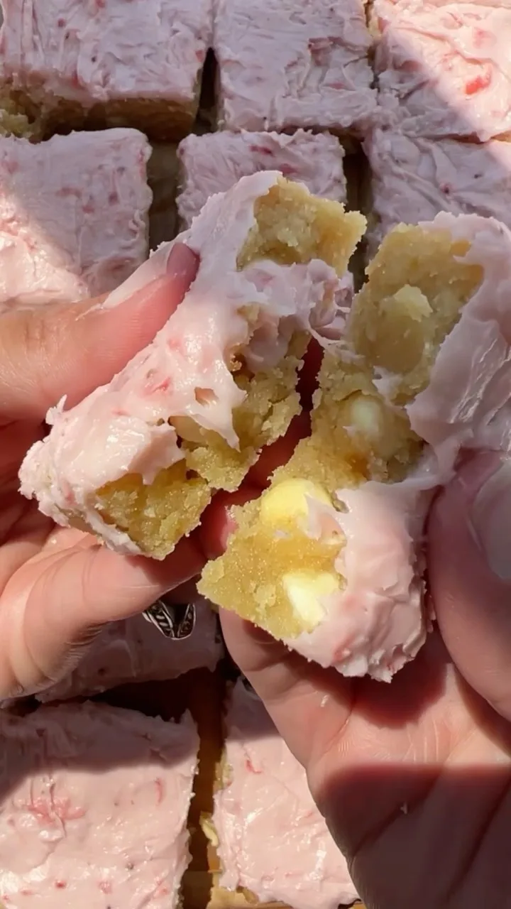 brown-butter-lemon-bars-with-white-chocolate-and-strawberry-frosting