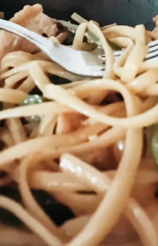 sticky-garlic-noodles-and-sheet-pan-chicken-and-green-beans