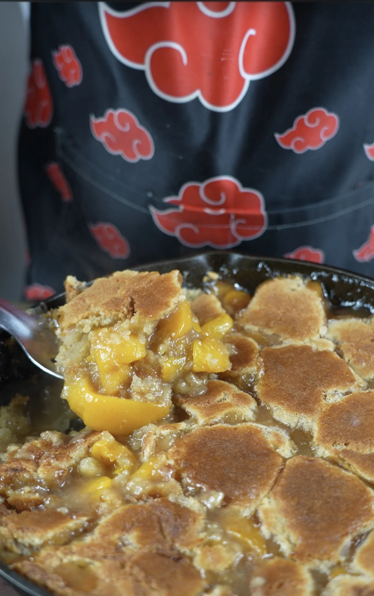 skillet-peach-cobbler