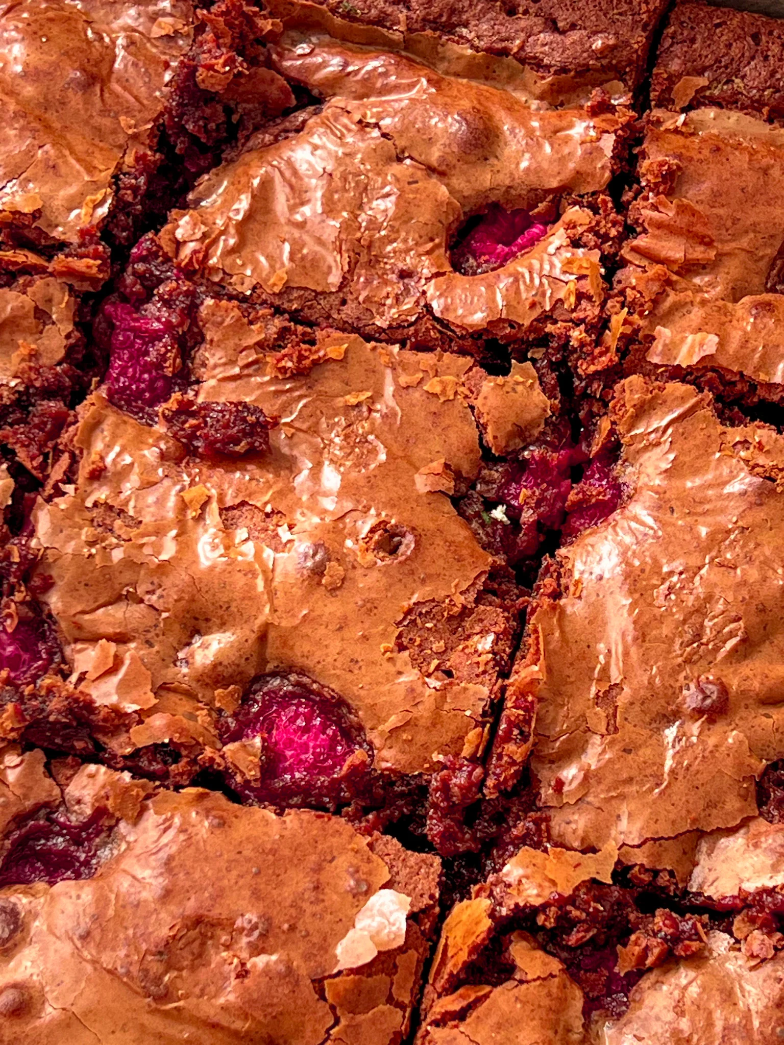 raspberry-brownies