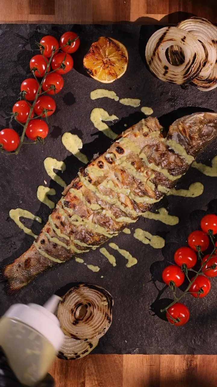grilled-branzino-with-vinaigrette-sauce