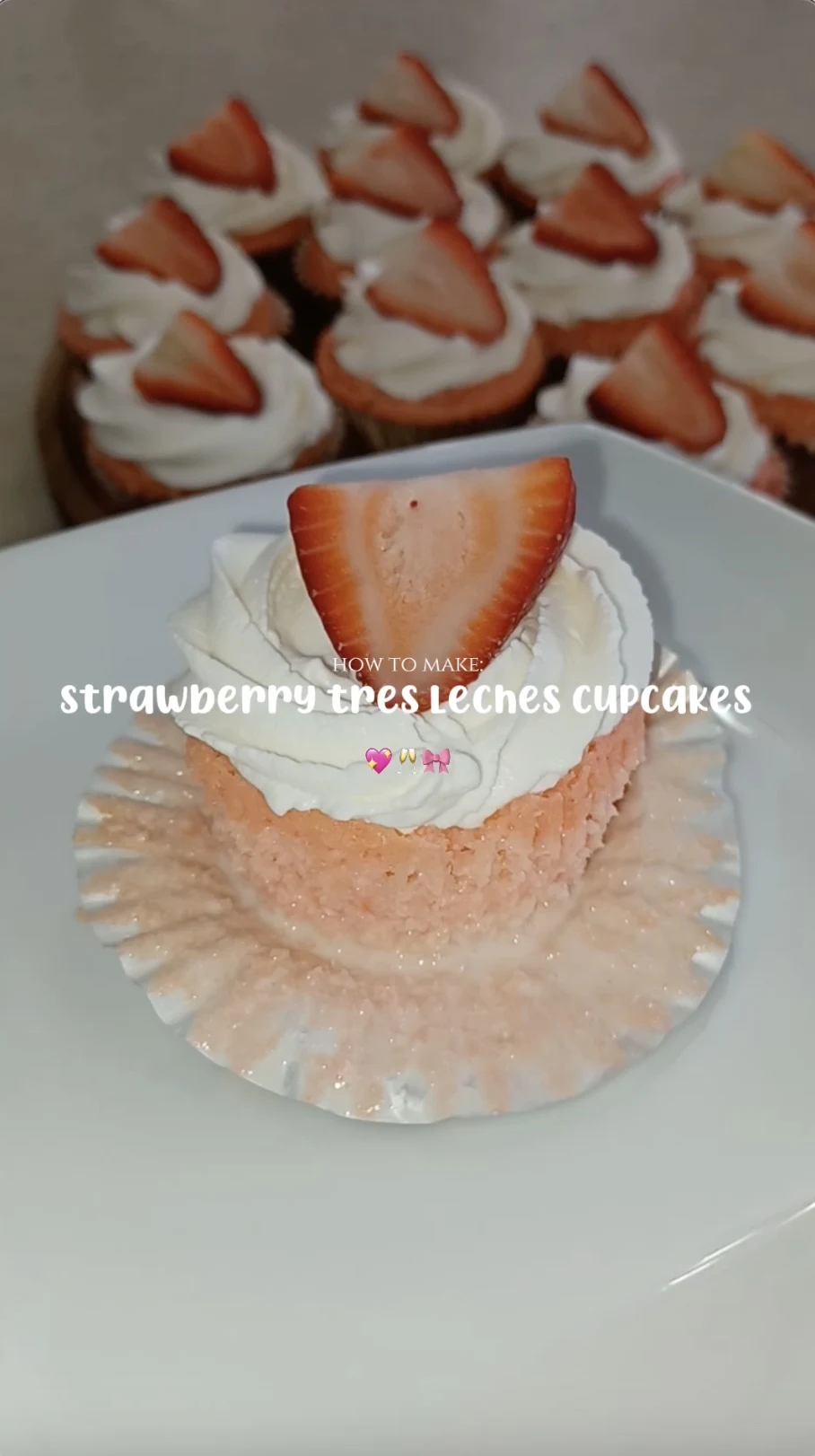 strawberry-tres-leches-cupcakes